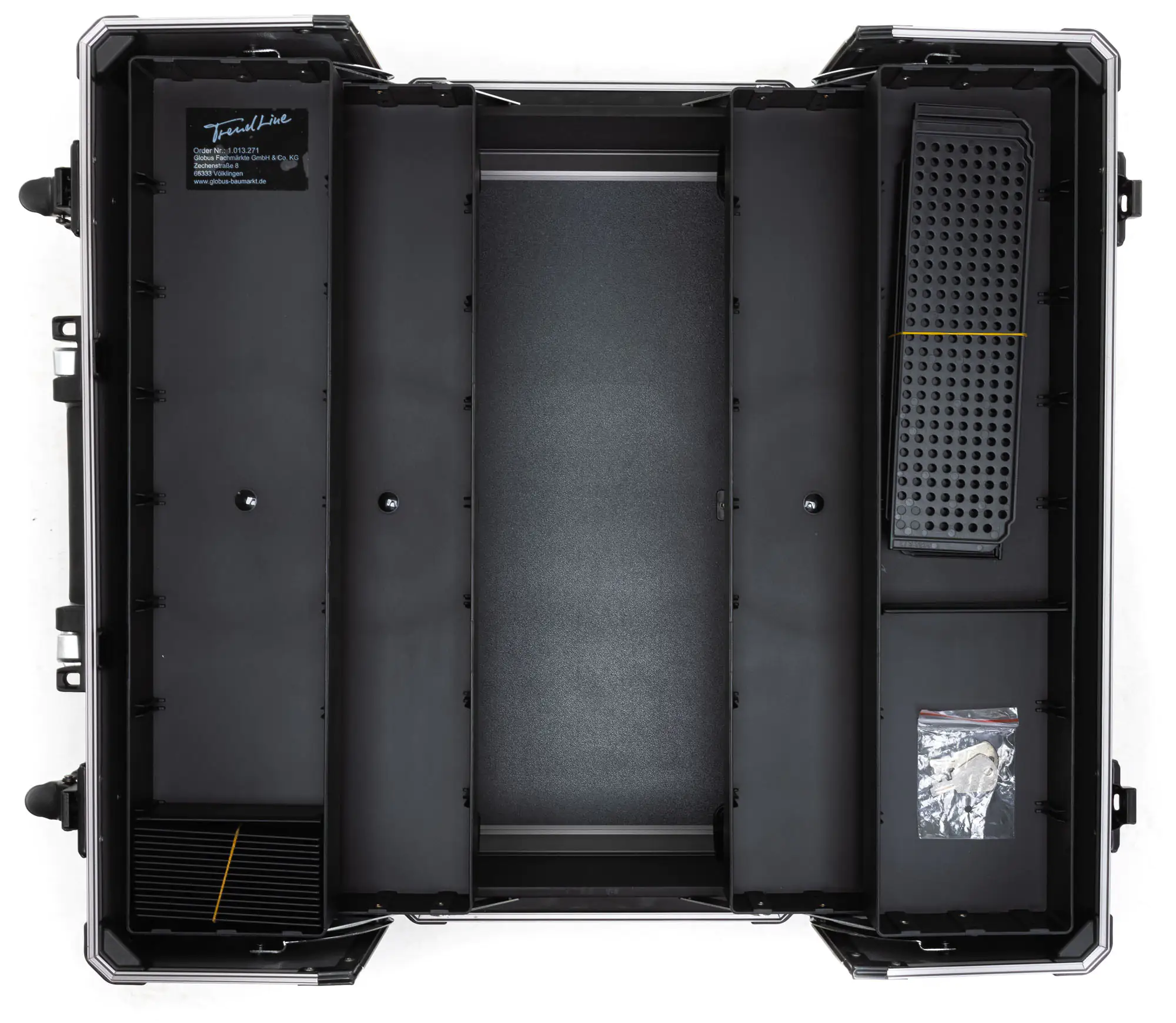 TrendLine Werkzeugkoffer Aluminium Optik unbestückt 45 x 22,5 x 30 cm