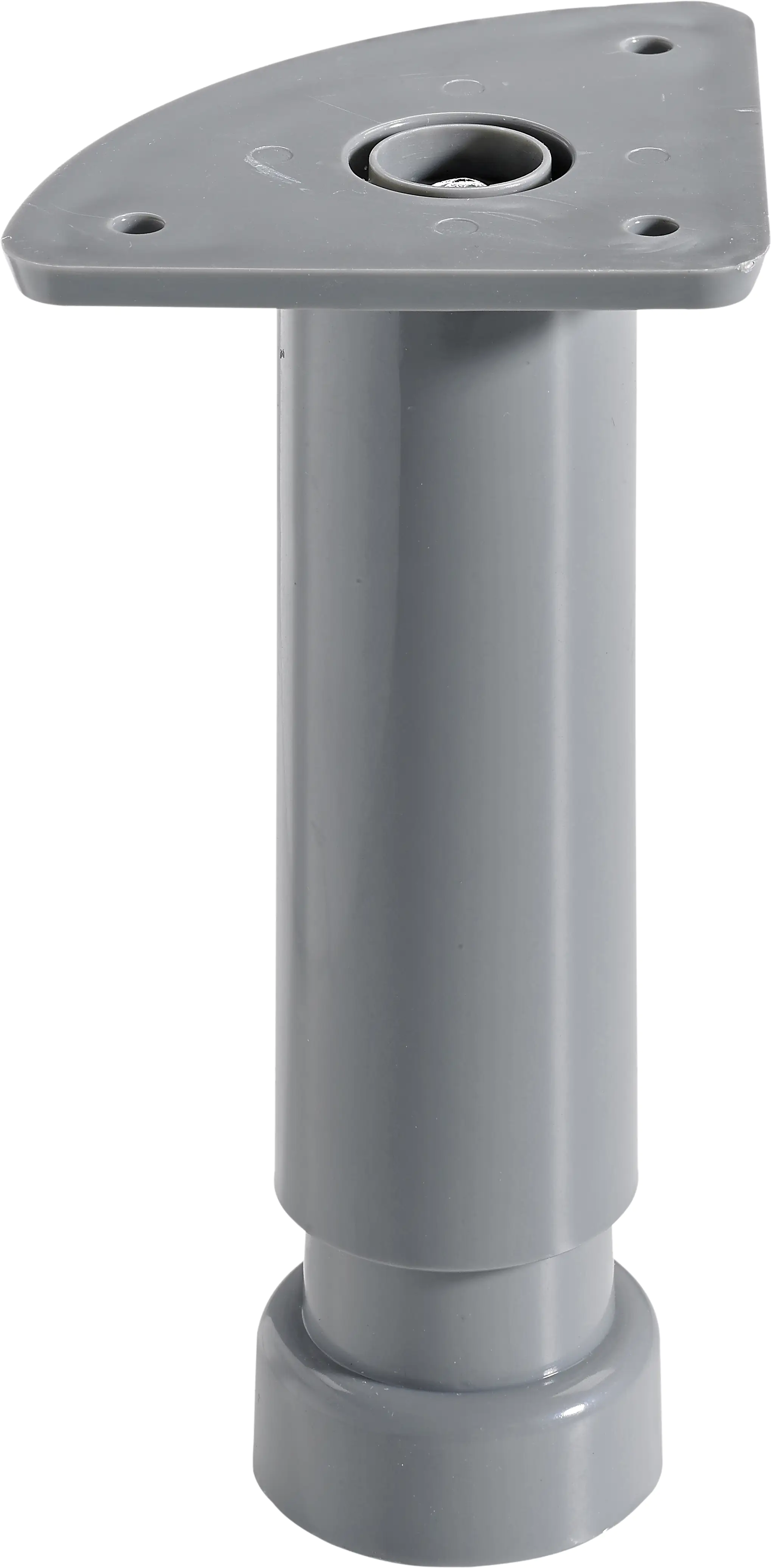 Hettich Sockelverstellfuß 3,2 x 13 - 18 cm Kunststoff grau - 1 Stück