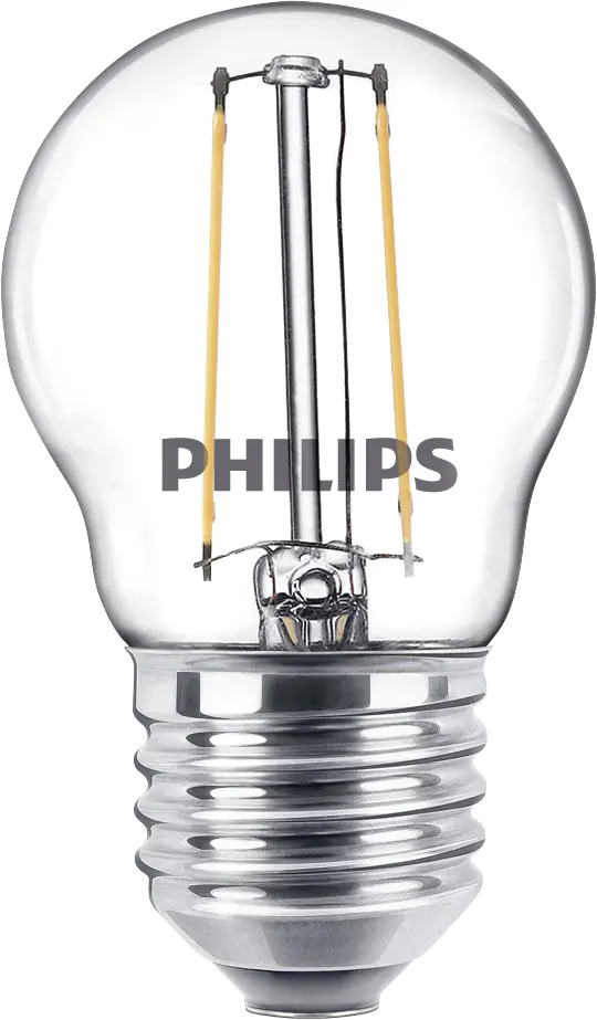 Philips LED-Leuchtmittel Filament Tropfenform P45 E27 2W warmweiß
