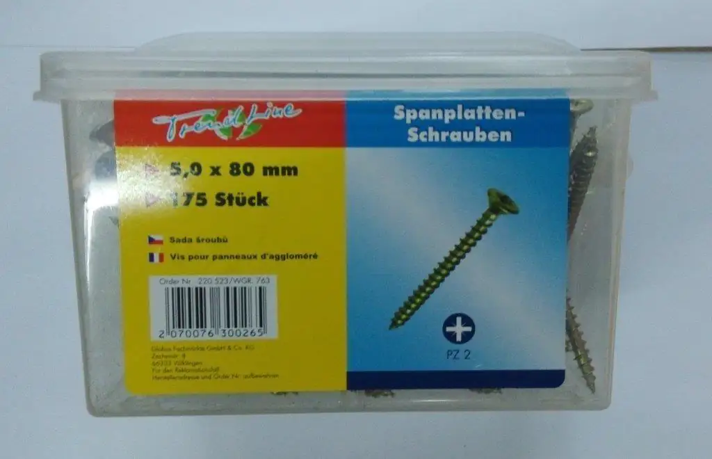 TrendLine Universalschrauben 5.0 x 80 mm PZ 2 - 175 Stück TrendLine Universalschrauben 5.0 x 80 mm PZ 2 - 175 Stück