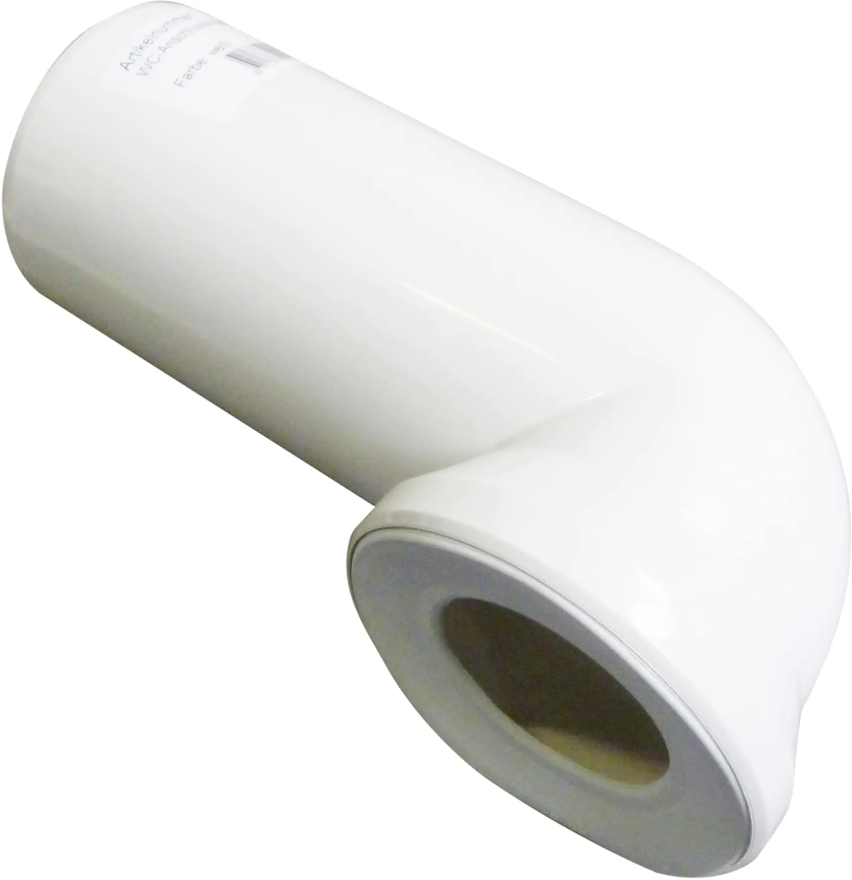 Wisa WC-Anschlussbogen Uni 90° weiß, 23 cm