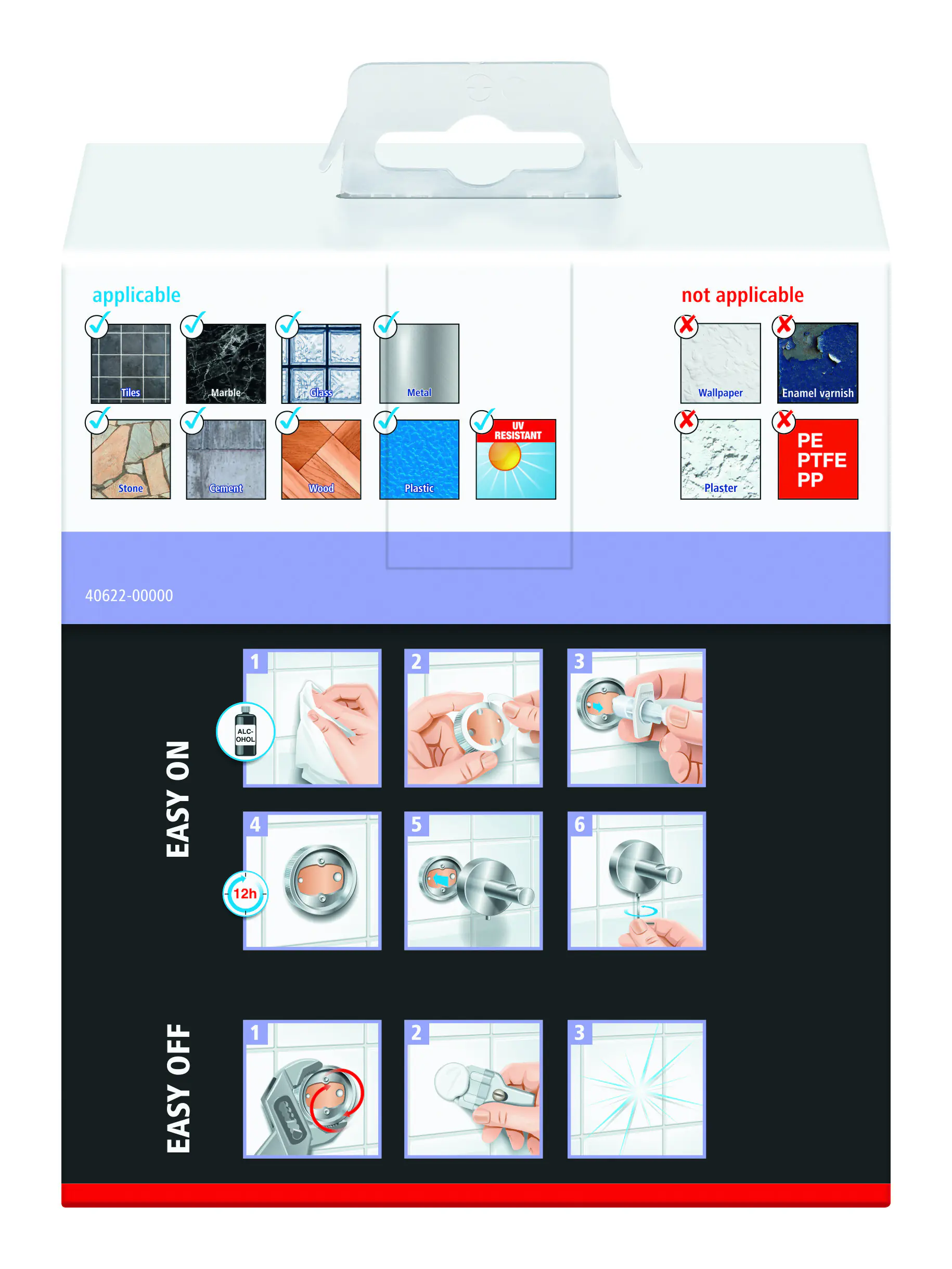 tesa Toilettenpapierhalter Moon mit Deckel schwarz