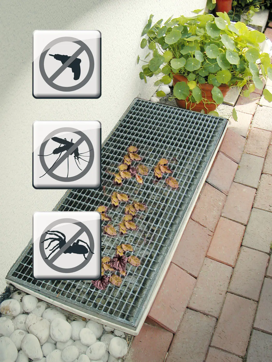 Sauberer Lichtschacht 50x125 cm 50x125 cm