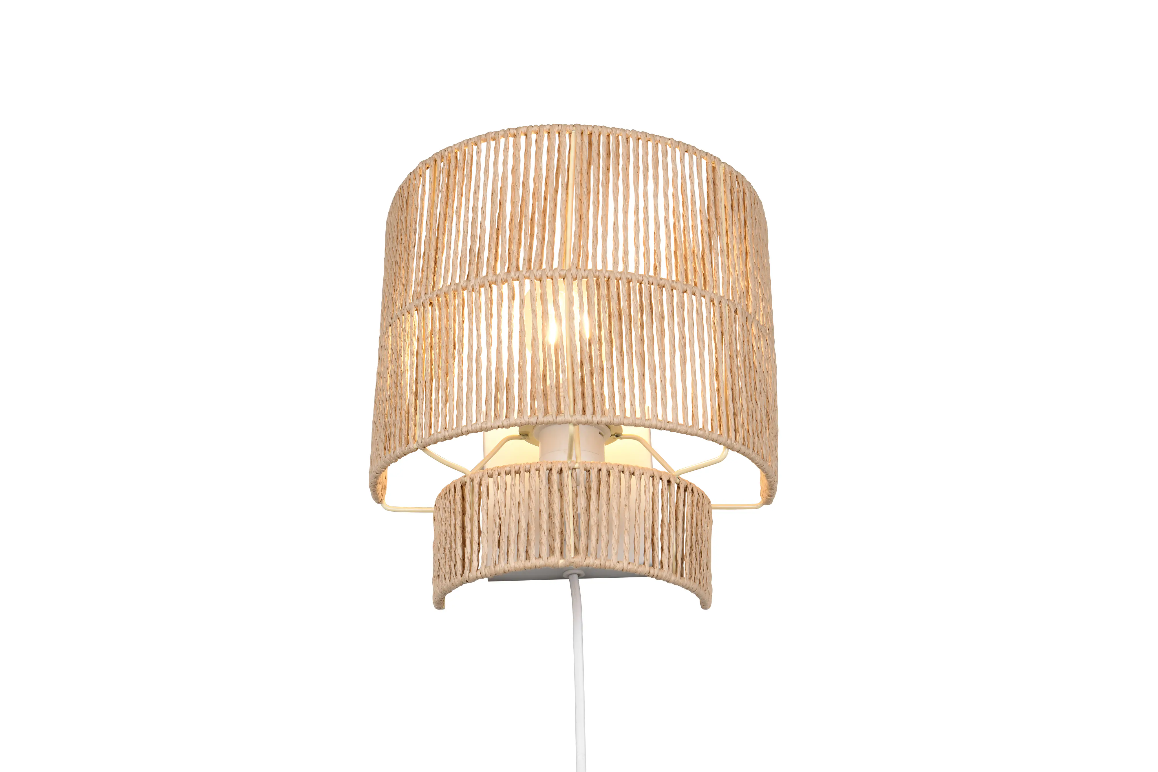 Trio Wandleuchte Satna 24,5 x 24,5 cm warmweiß braun