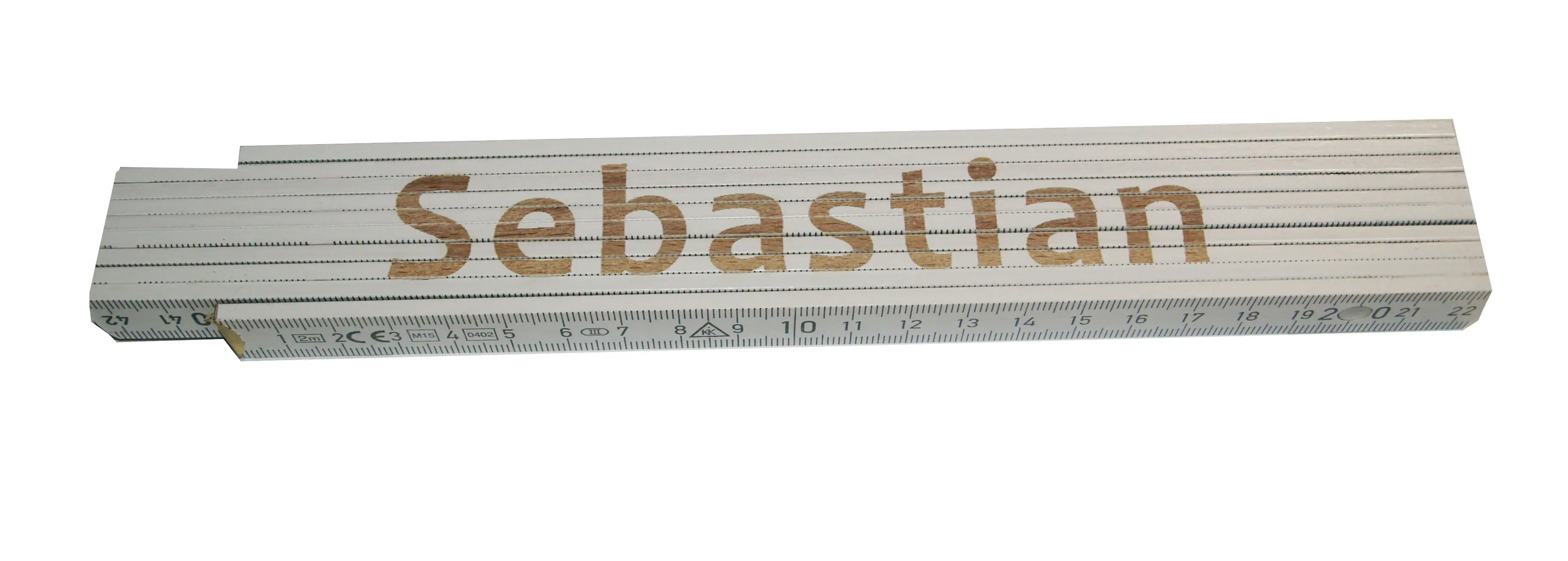 4018945161164 Zollstock Sebastian 2 m weiß