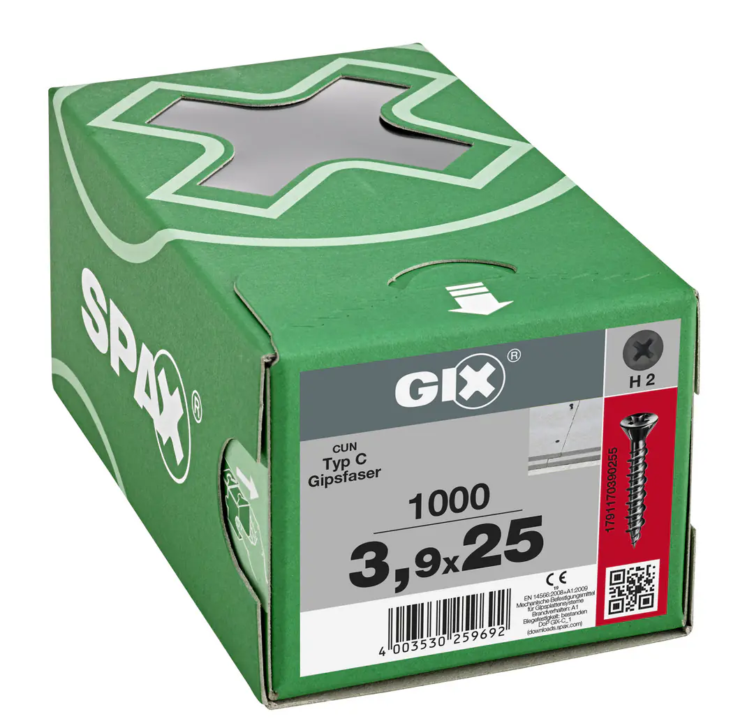 Spax Trockenbauschrauben 3.9 x 25 mm PH 2 - 1000 Stk.