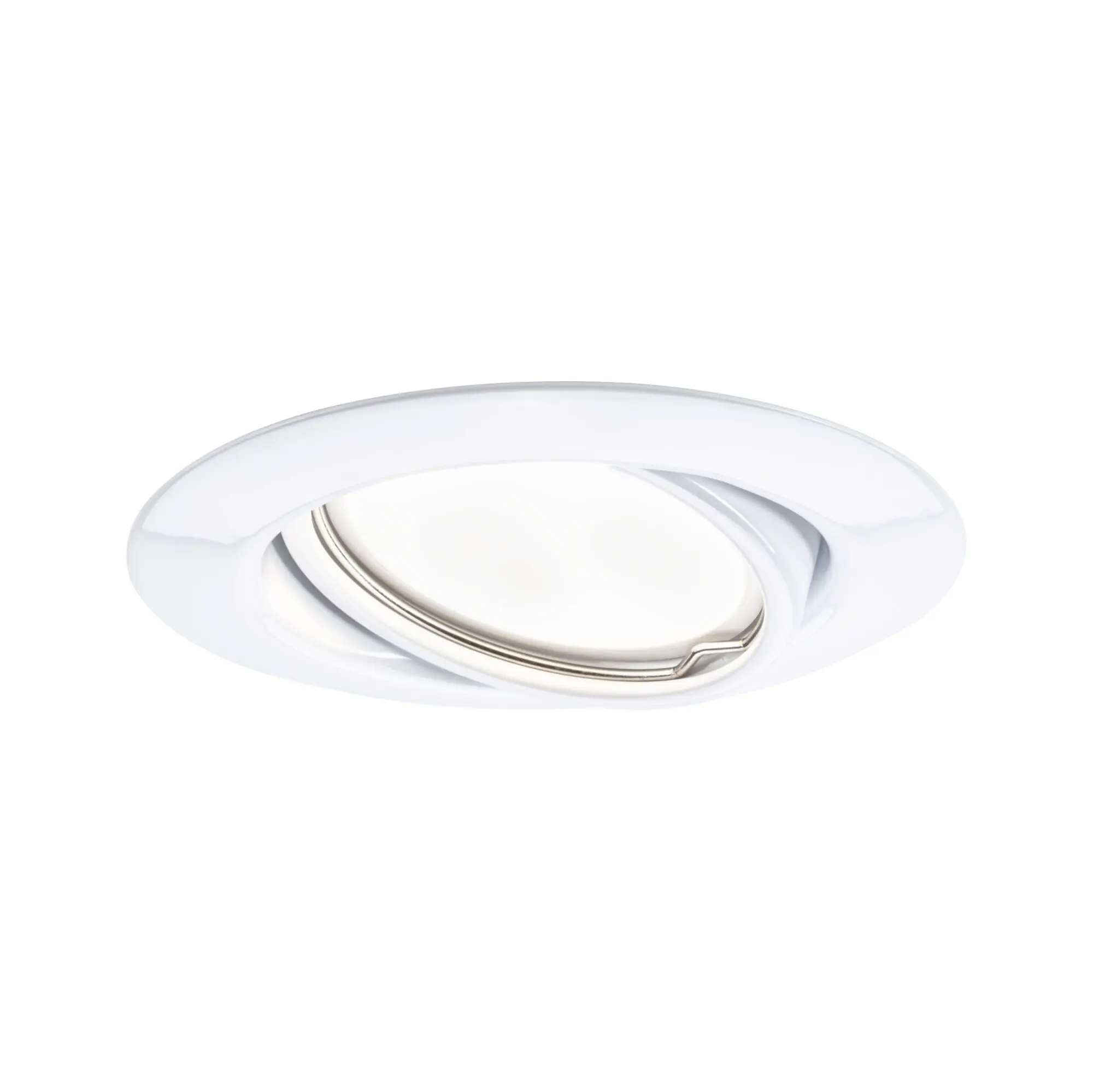 Paulmann LED Einbauleuchte Base Coin weiß Ø 9 cm schwenkbar warmweiß