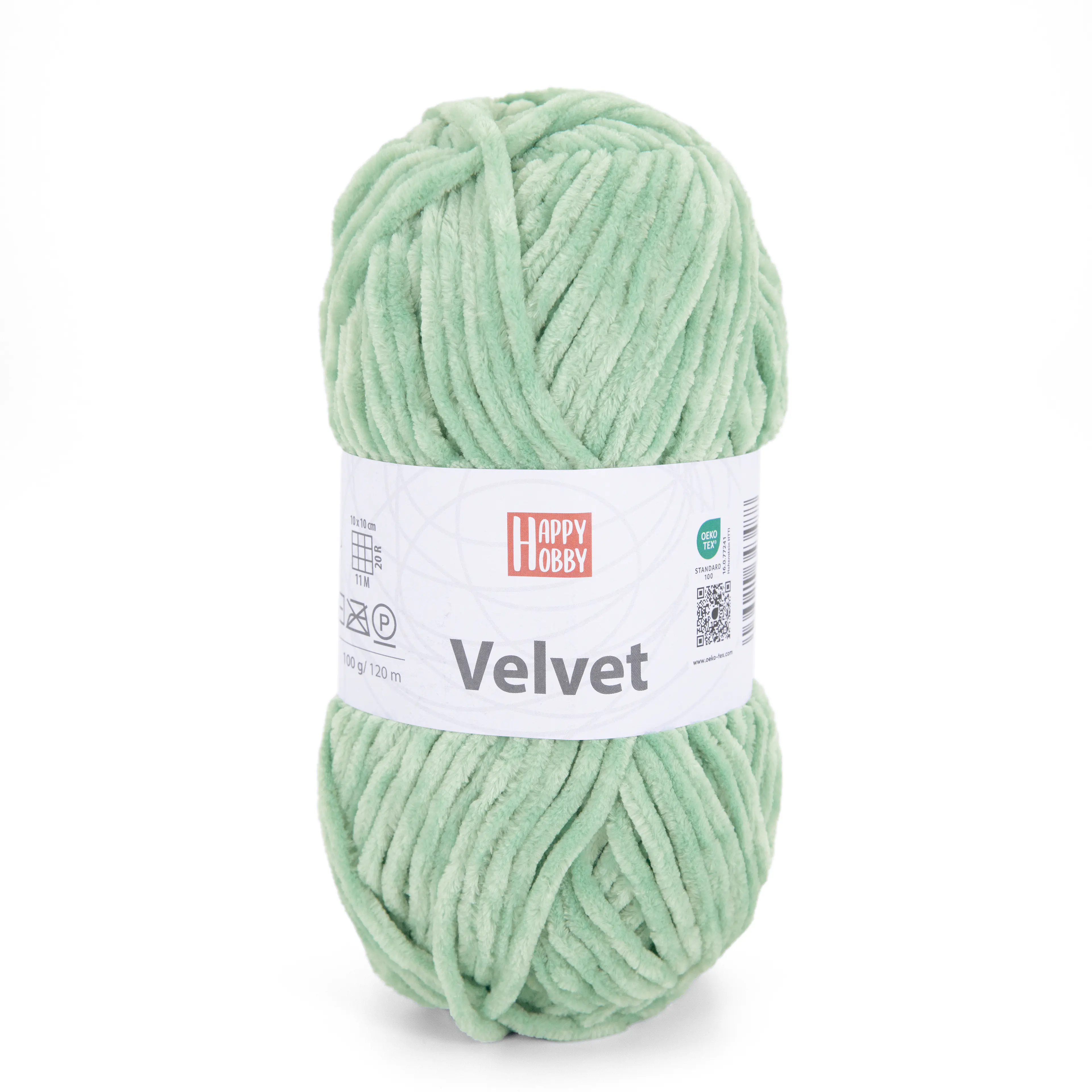 Happy Hobby Wolle Velvet 100 g minzgrün