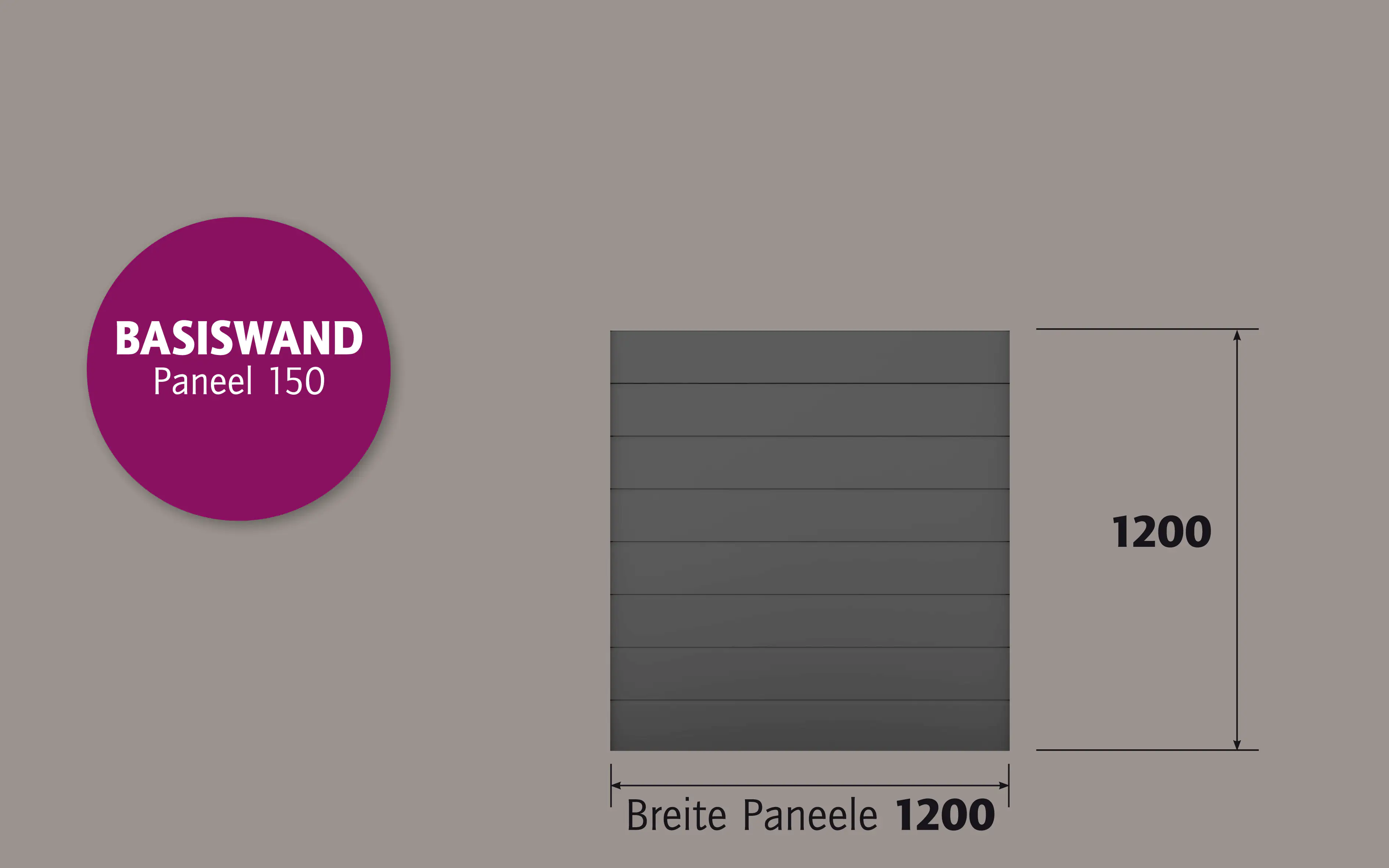 Ambiente Alu-Zaun Paneel 150 B x H: 120 cm x 120 cm, 22 mm stark Ambiente Alu-Zaun Paneel 150 B x H: 120 cm x 120 cm, 22 mm stark
