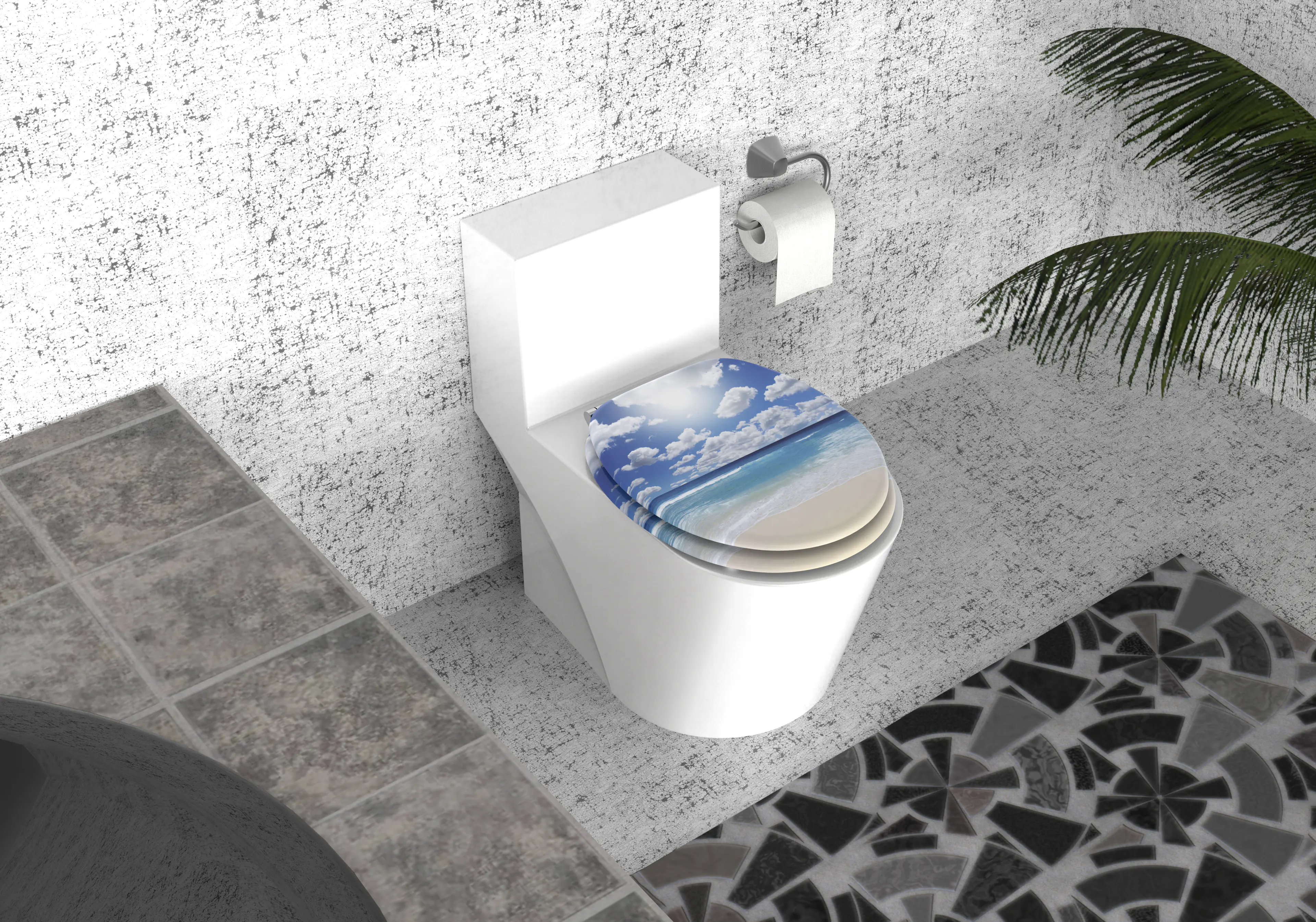 Duschwell MDF WC-Sitz soft touch Meer