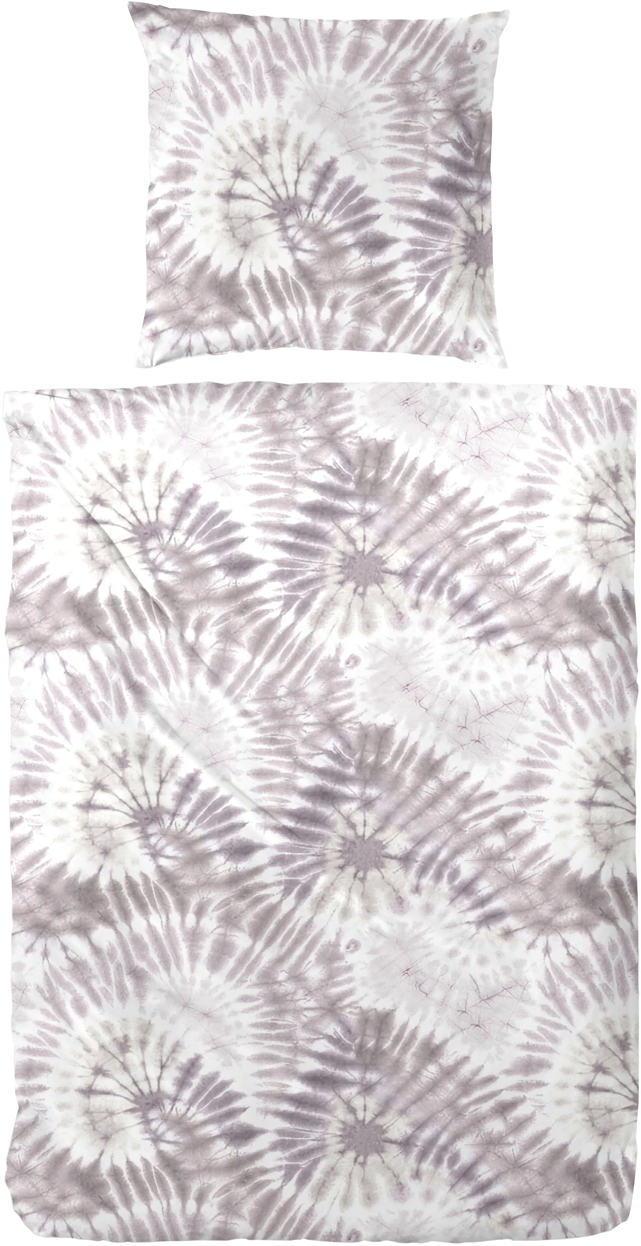 Mako Satin Bettwäsche Batik 155 x 200 cm mauve