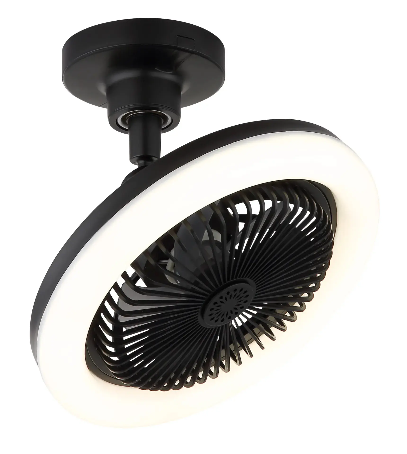 Globo Deckenventilator Lidea Ø 25,8 cm 20 W schwarz CCT