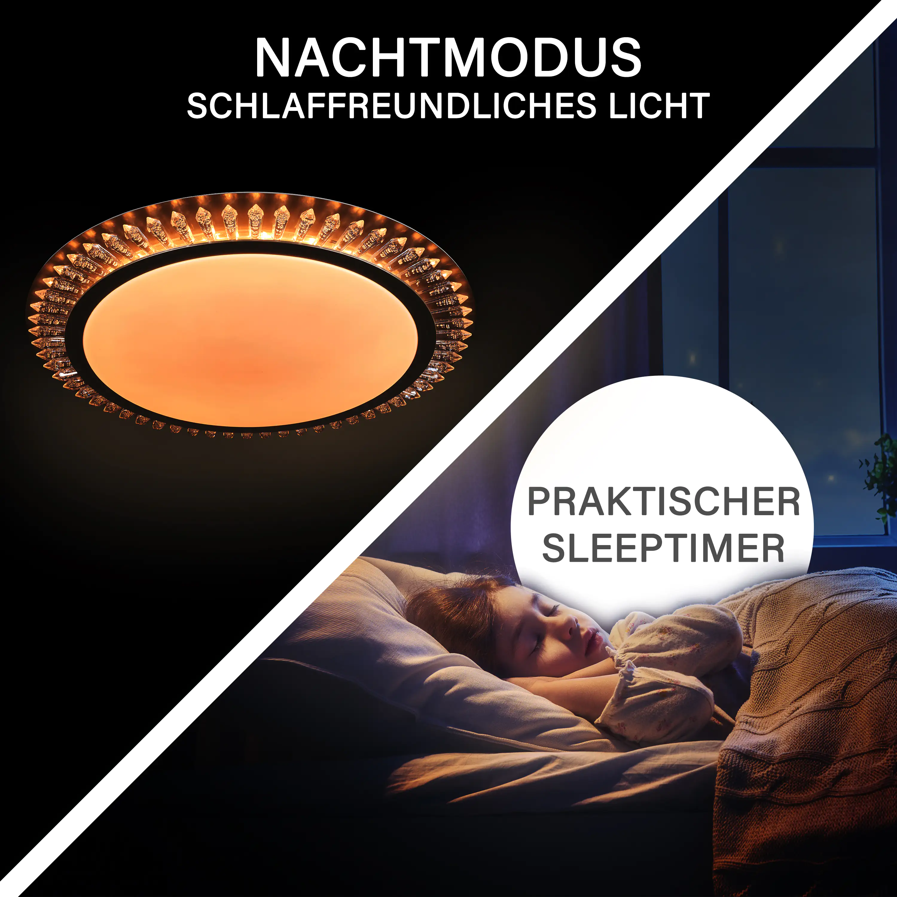 MegaLight LED Deckenleuchte Shining Sol Ø 48 cm