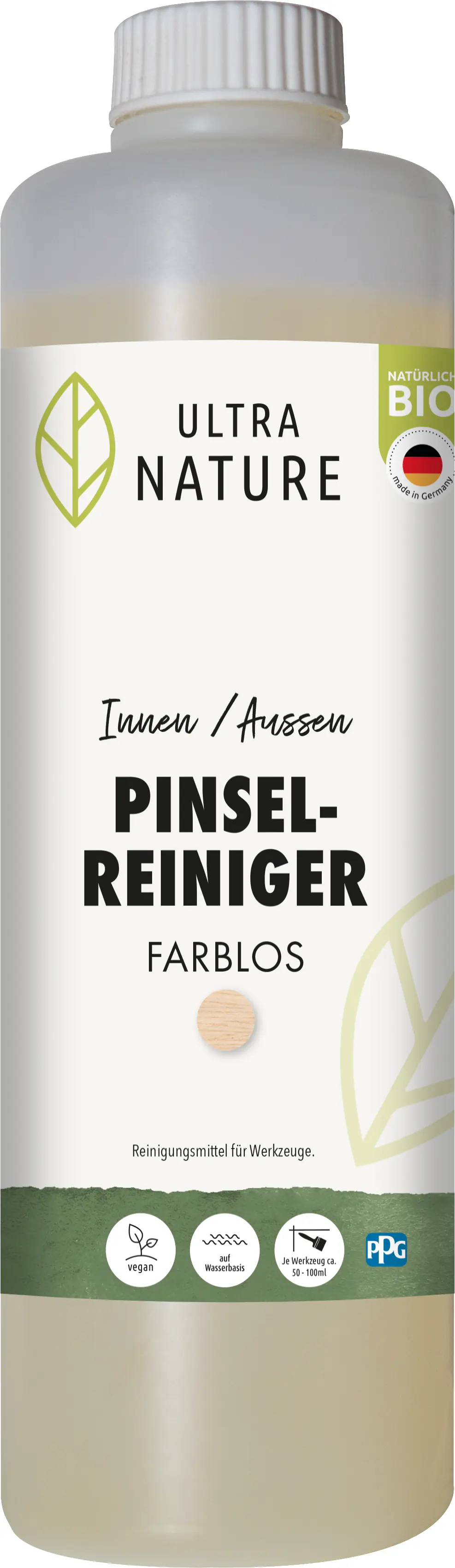 Ultra Nature Pinselreiniger 0,5 L farblos