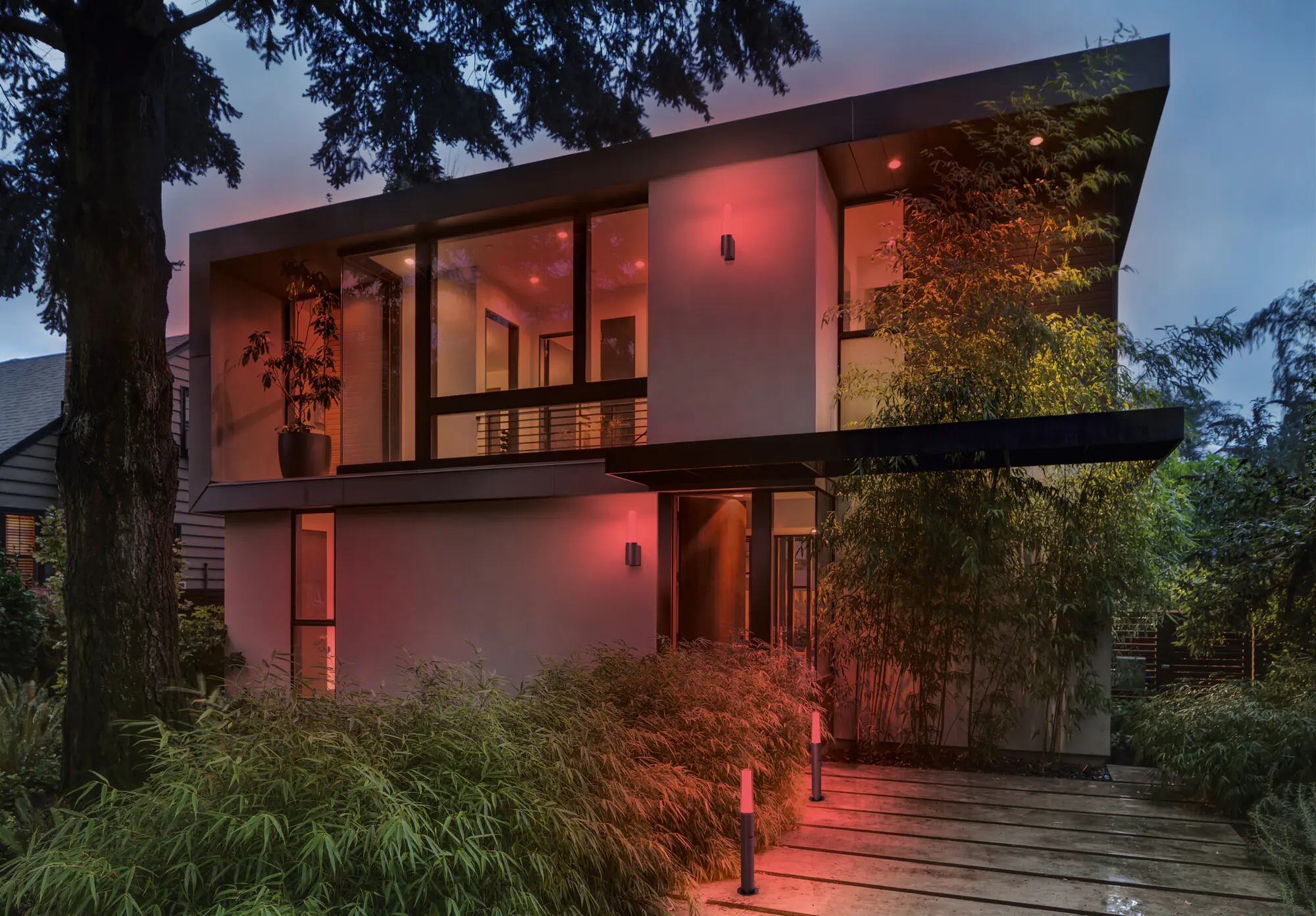 Ledvance LED Außenleuchte Smart+ WiFi Flare Wall dunkelgrau