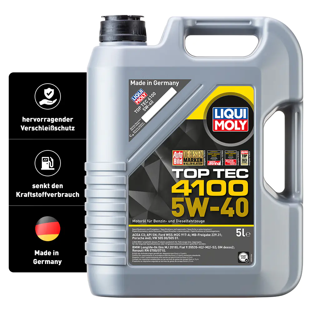 Liqui Moly Motoröl Top Tec 4100 SAE 5W-40 5 L Liqui Moly Motoröl Top Tec 4100 SAE 5W-40 5 L