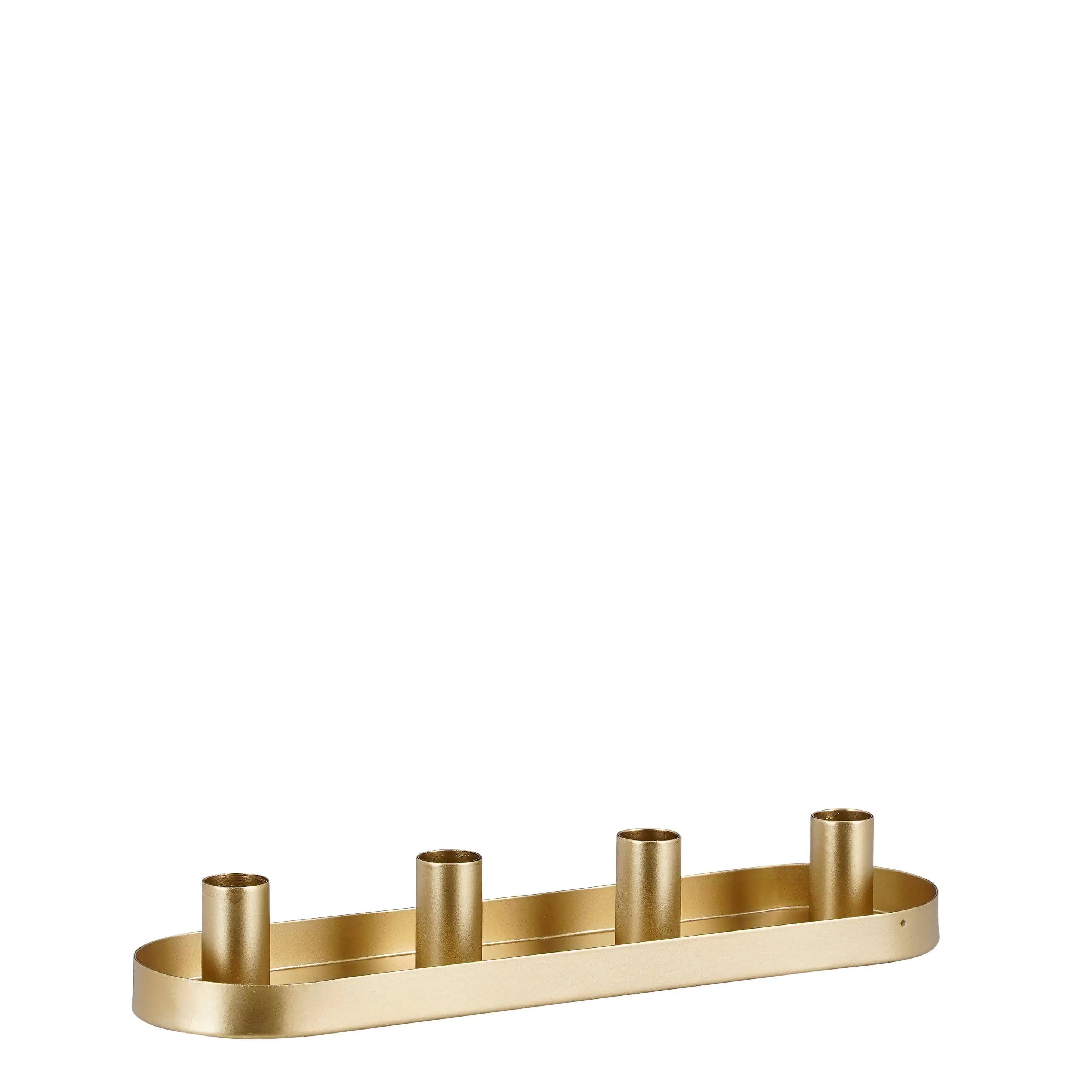 Mica Kerzenständer gold 21,5 x 6 x 3 cm Mica Kerzenständer gold 21,5 x 6 x 3 cm