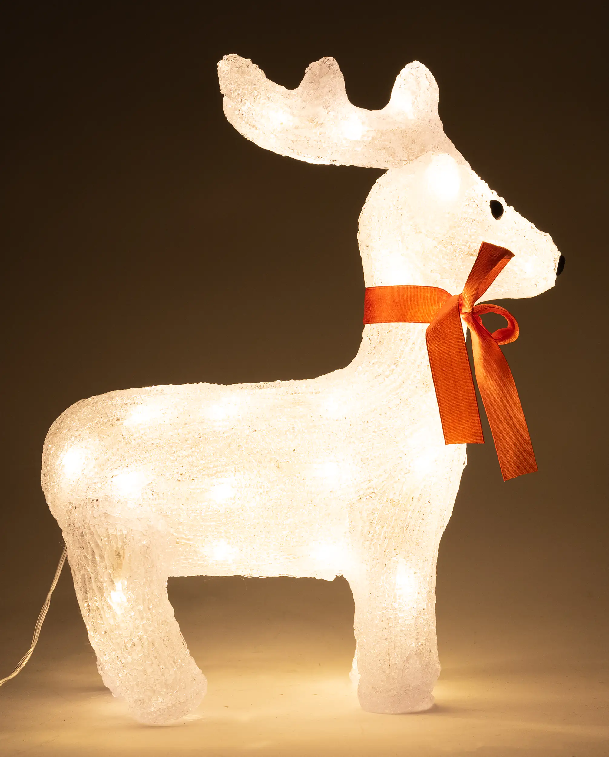 4333692379465_10 TrendLine LED Acrylfigur Rentier 35 x 30 cm warmweiß Außen mit Timer
