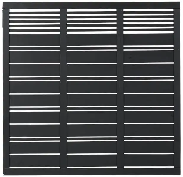 Plus Sichtschutzelement Silence 176 x 170 cm schwarz Plus Sichtschutzelement Silence 176 x 170 cm schwarz