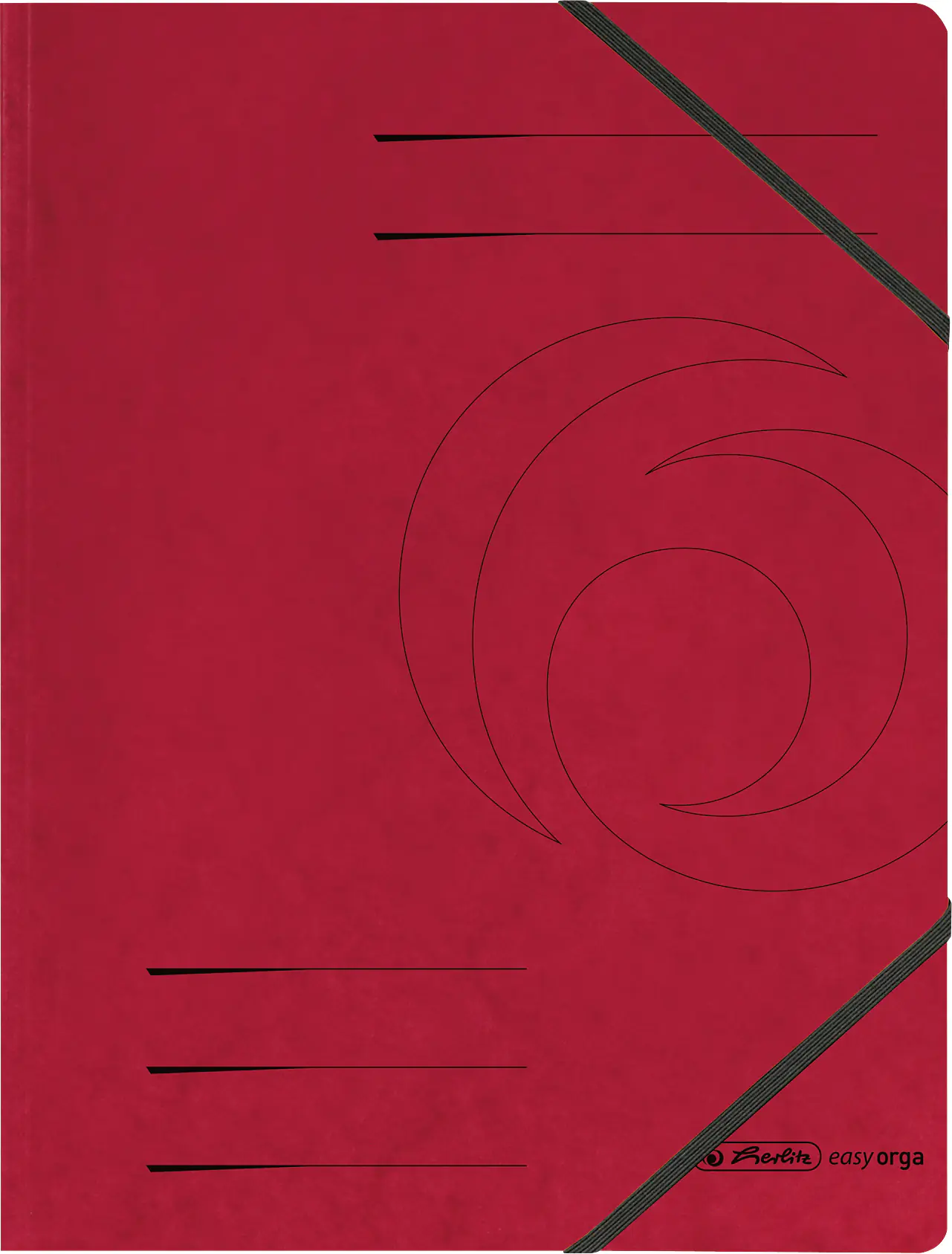 herlitz Eckspanner A4 rot 2 Gummizüge