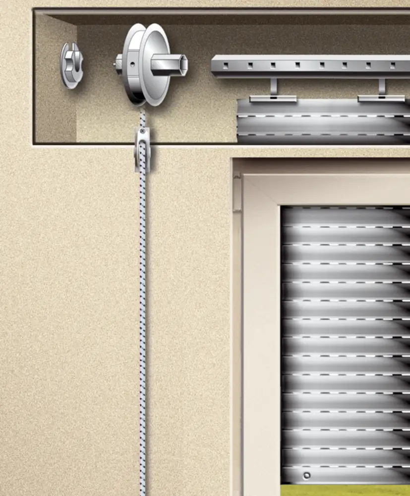 Schellenberg Schnurführung weiß, für Rollladen-Schnüre