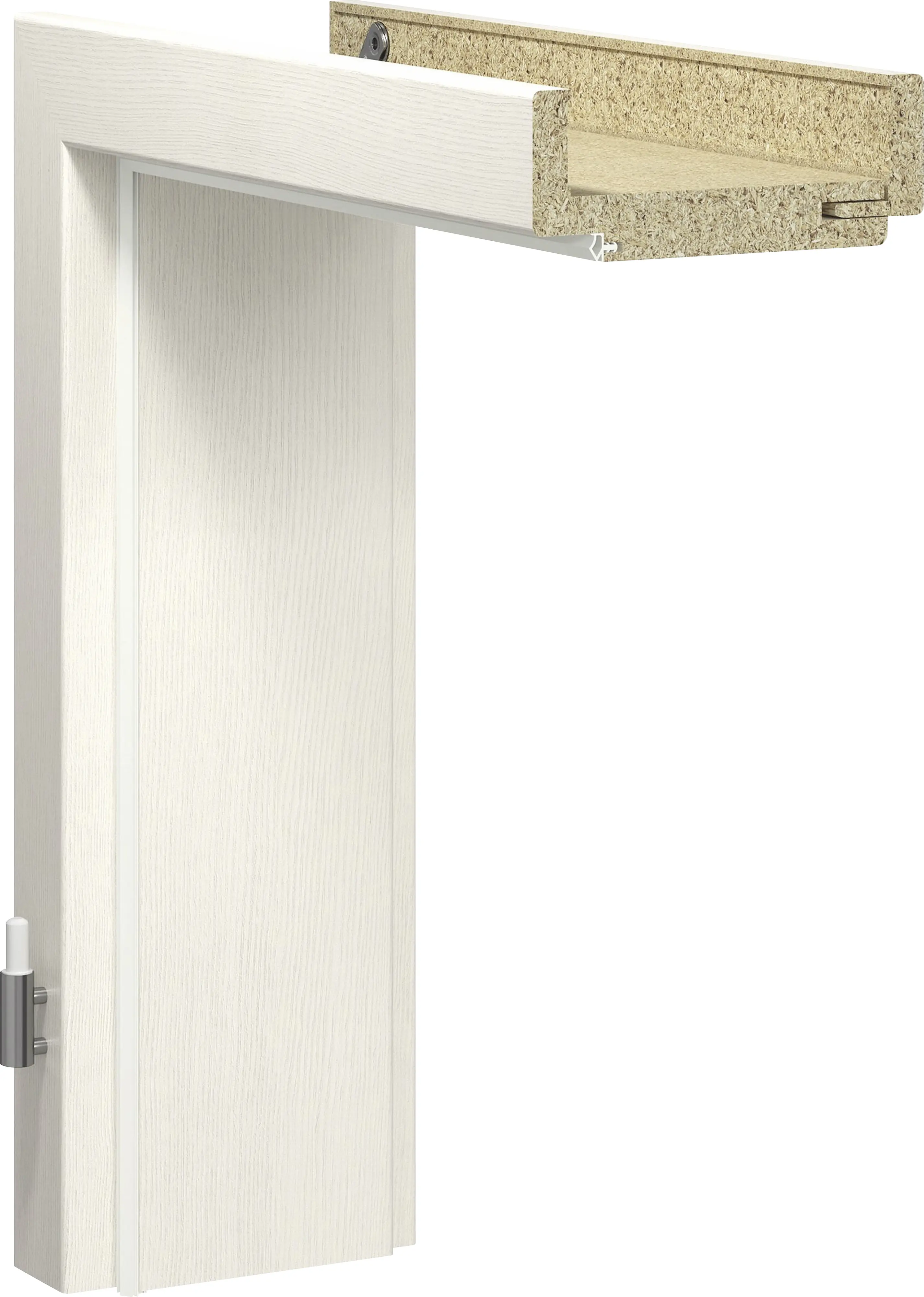 GetaDoor Zarge CPL Pinie Weiß 86 cm DIN links GetaDoor Zarge CPL Pinie Weiß 86 cm DIN links