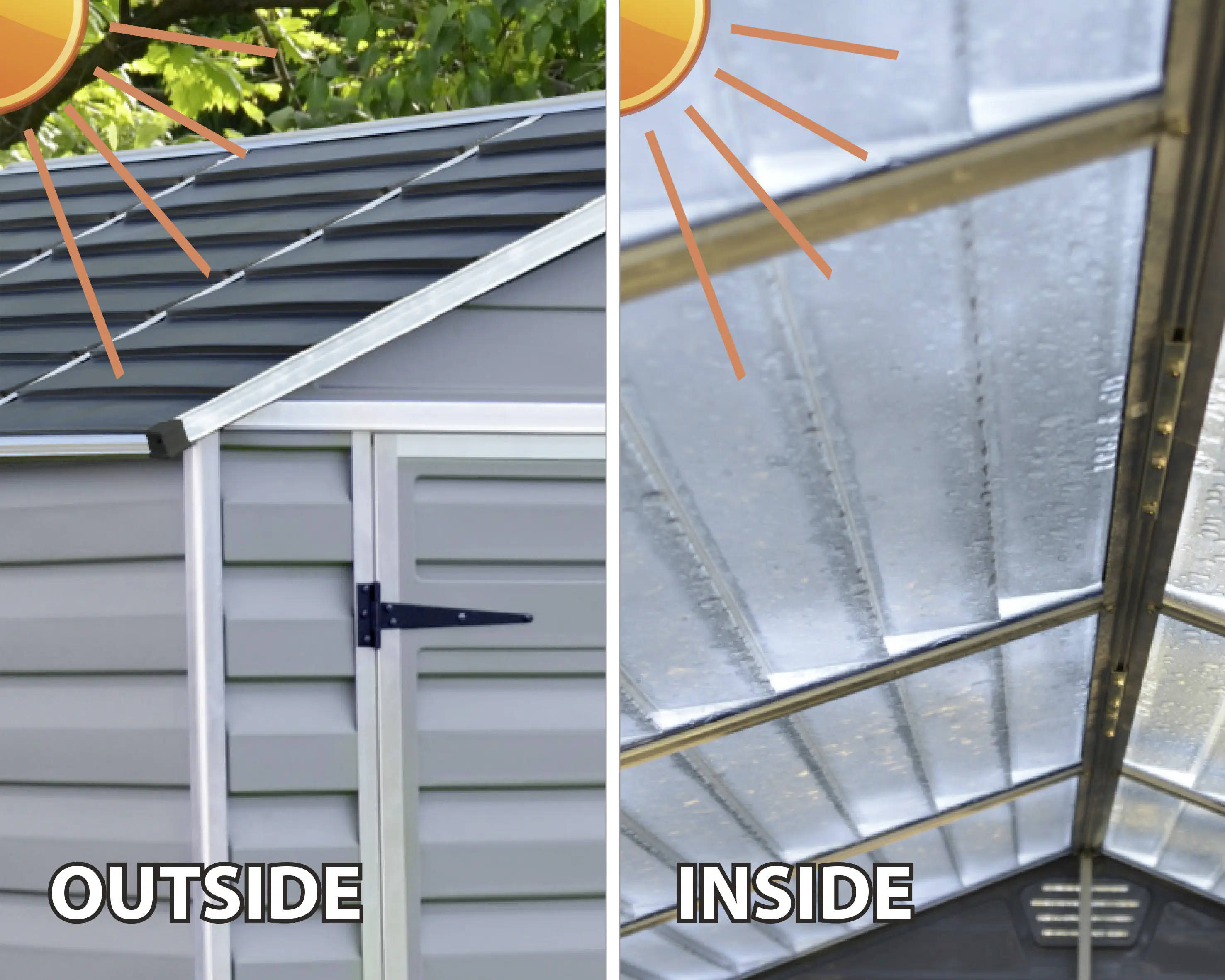 Canopia Gerätehaus Skylight Shed 6x5 175 x 152 x 171 cm