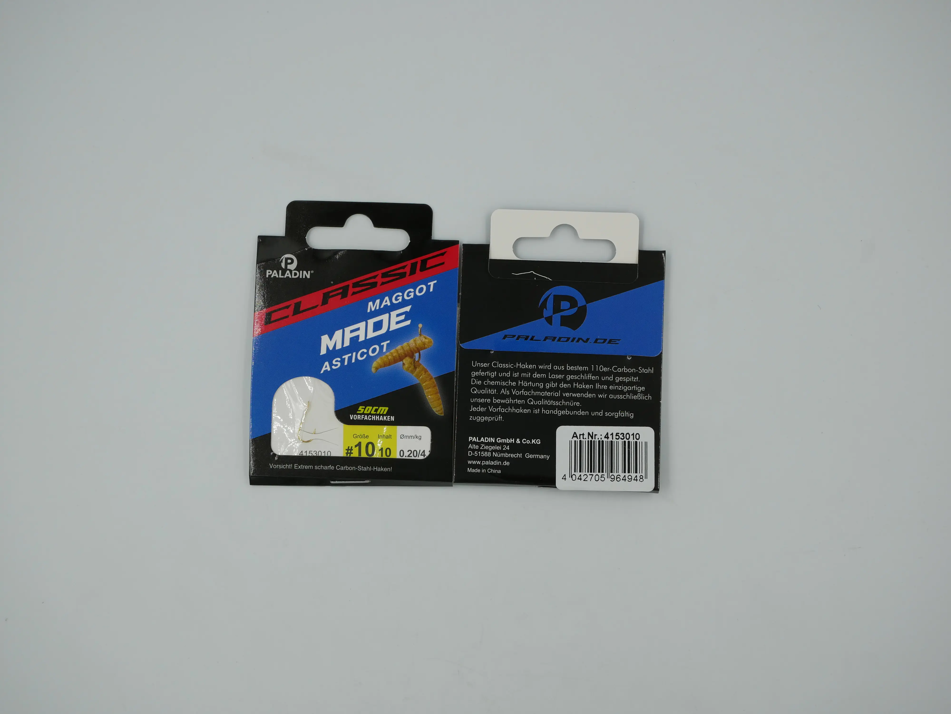 Paladin Madenhaken gebunden Größe 10 50 cm 10 Stück gold