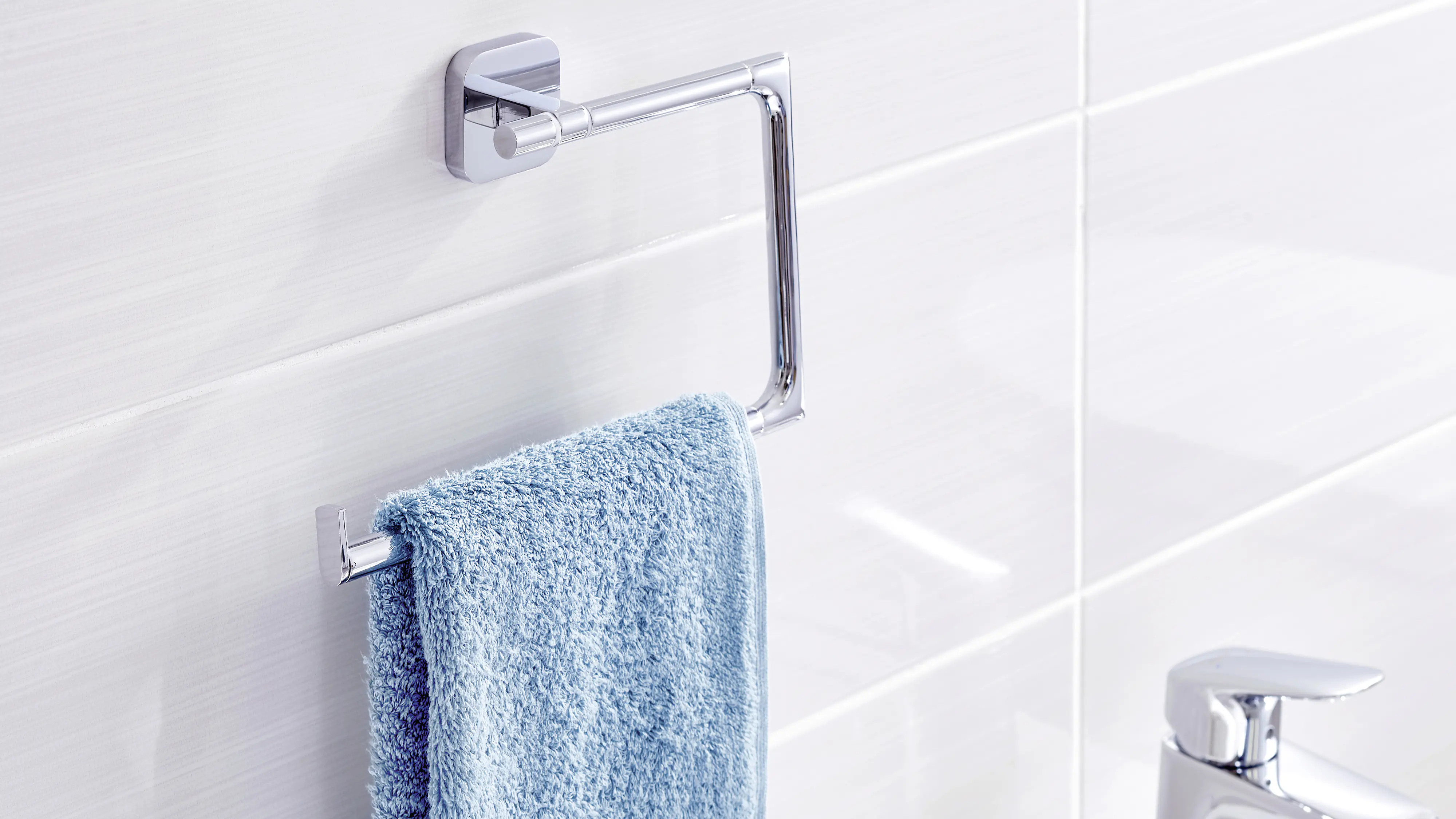 tesa Handtuchring Elegaant Metall, chrom, rostfrei