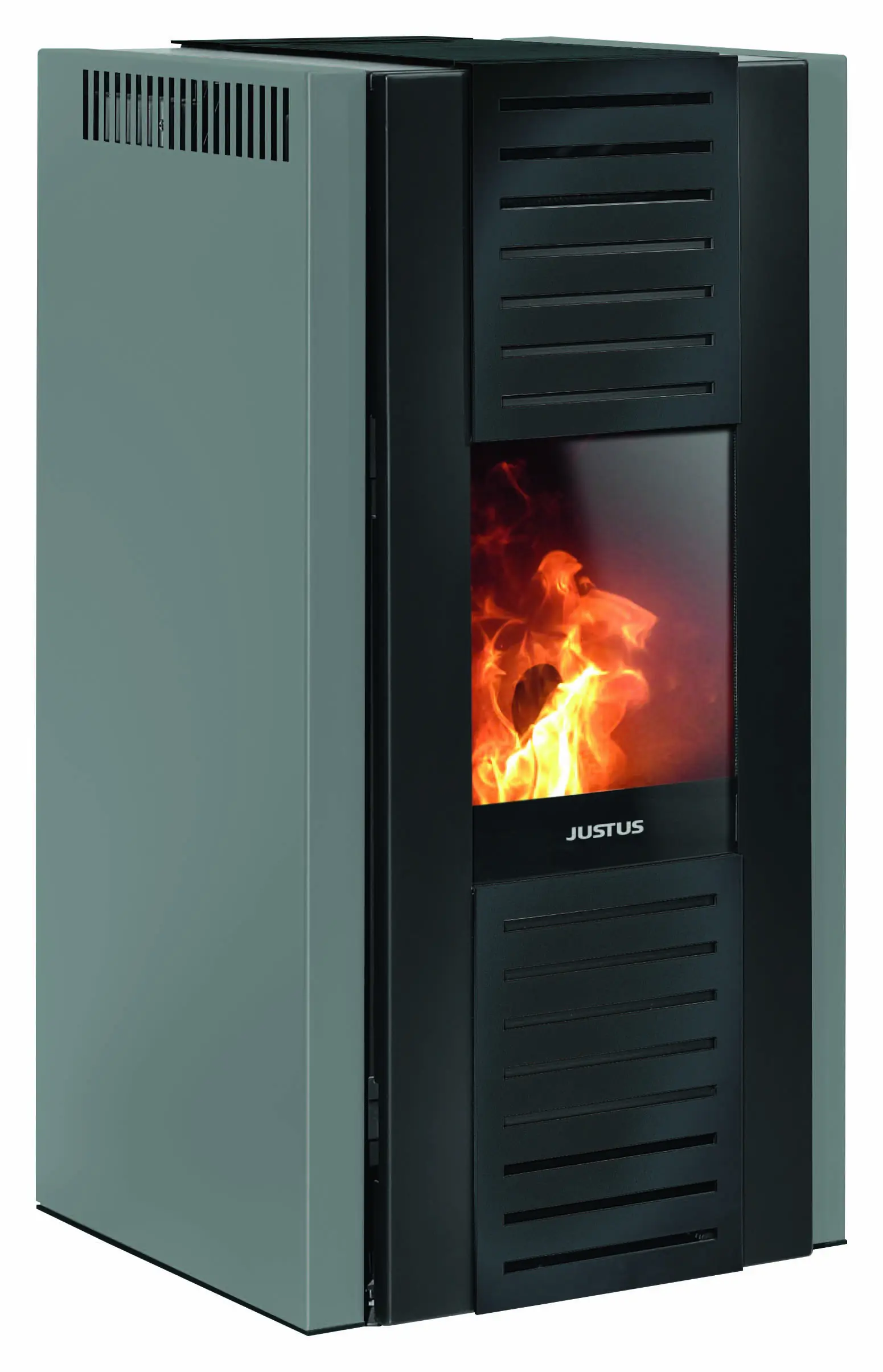 Justus Pelletofen Sirkos Aqua 2.0 Stahl taupe 2,5 - 9,4 kW