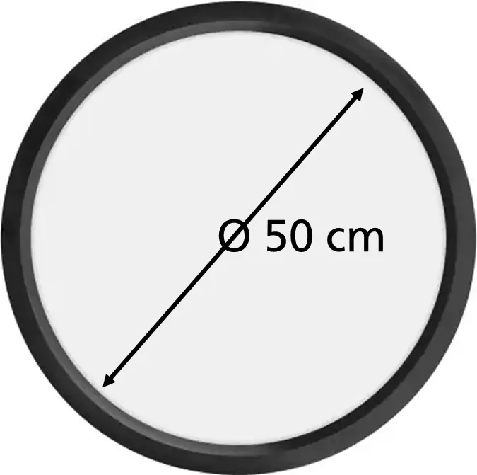 Ledvance Smart+ LED Deckenleuchte Orbis Disc schwarz Ø 50 cm 32 W