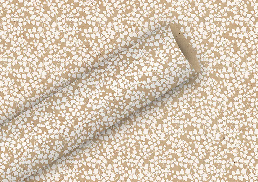 Braun & Company Geschenkpapier natur weiß 2 m x 70 cm Braun & Company Geschenkpapier natur weiß 2 m x 70 cm