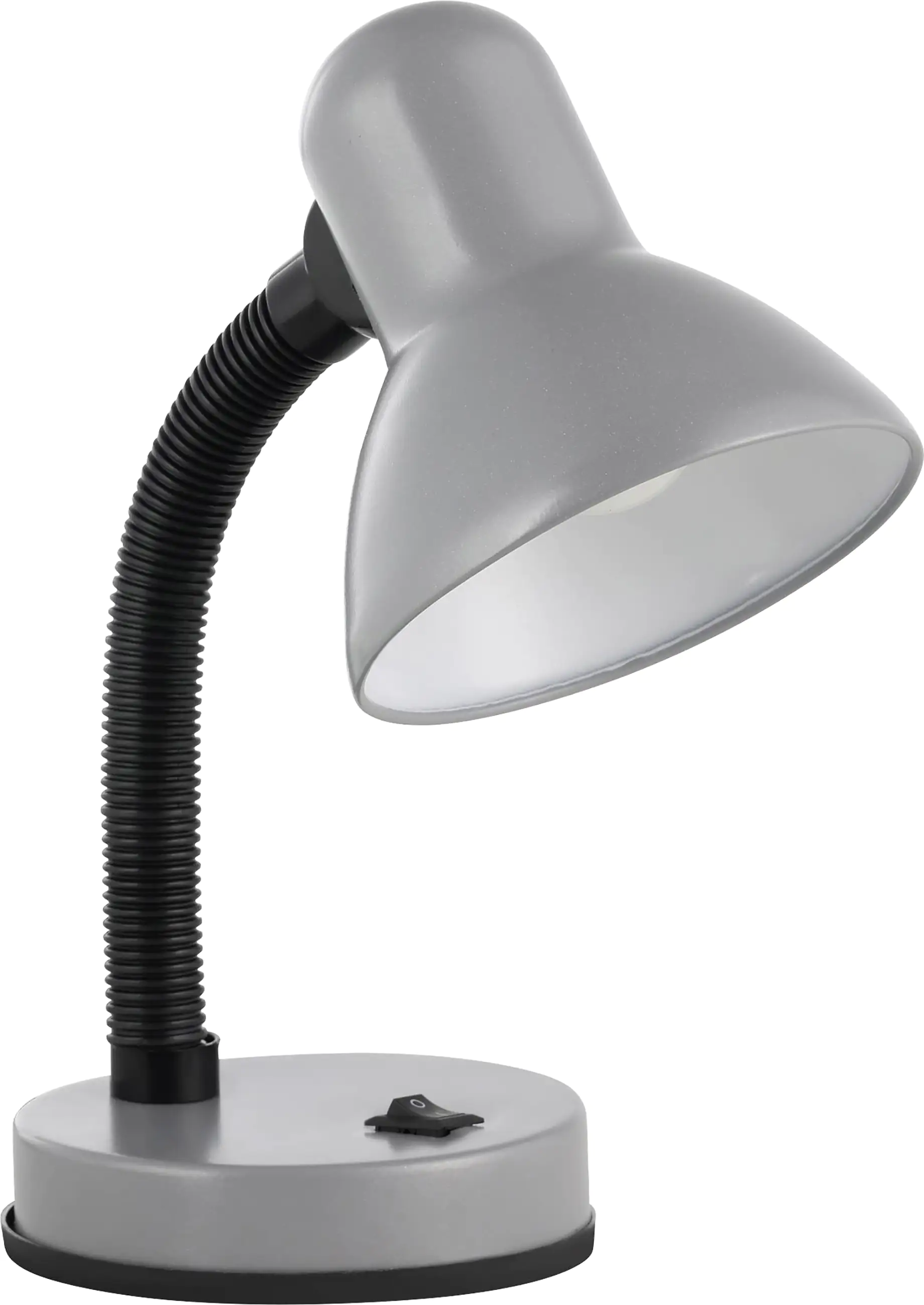 Eglo Tischleuchte Basic 1 silber 30 cm E27