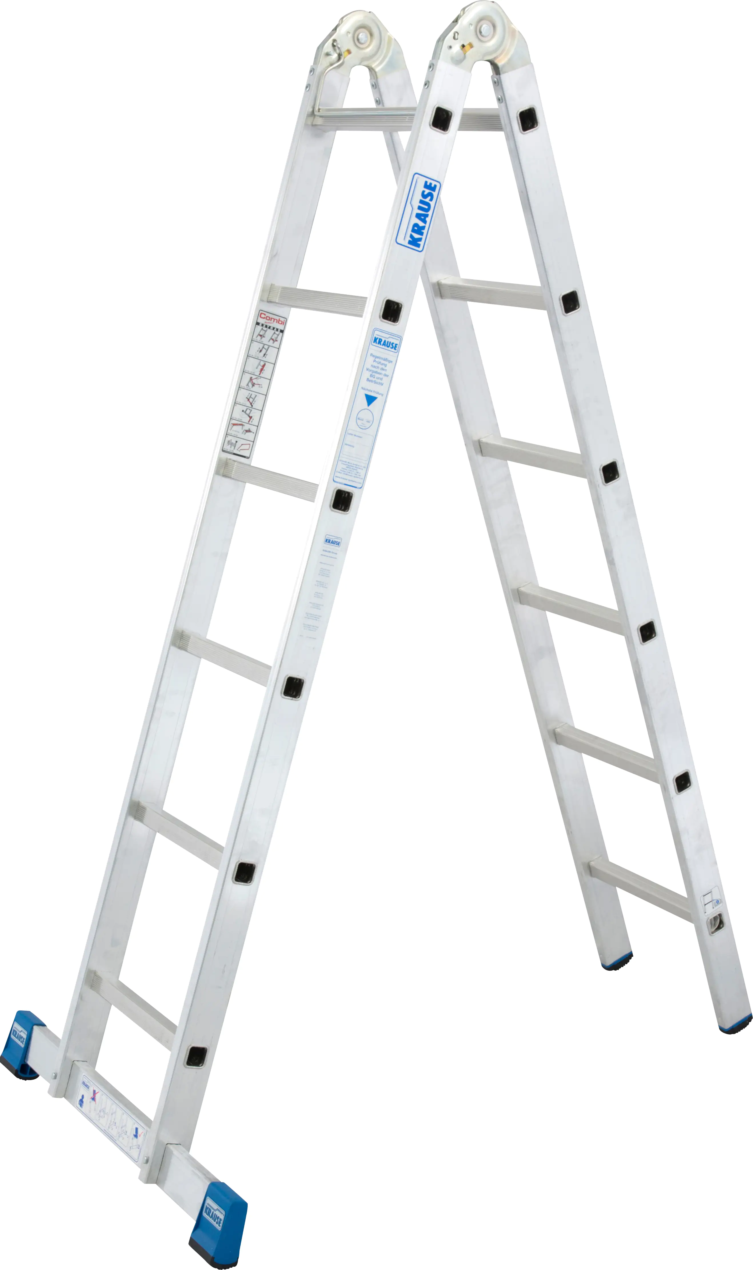 Krause Aluminium-Gelenk-Doppelleiter STABILO 4,40 m