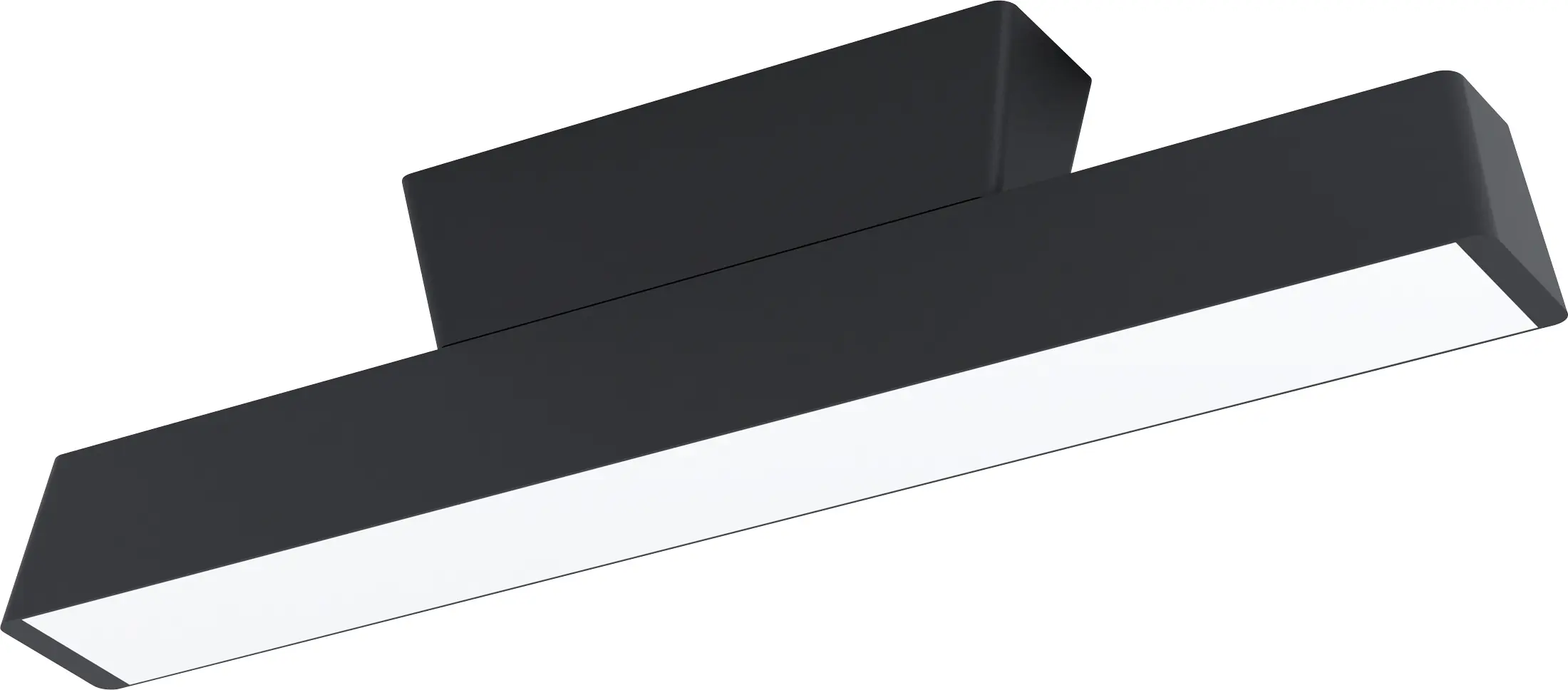 Eglo Connect LED Deckenleuchte Simolaris-Z schwarz 47 x 5,5 cm dimmbar