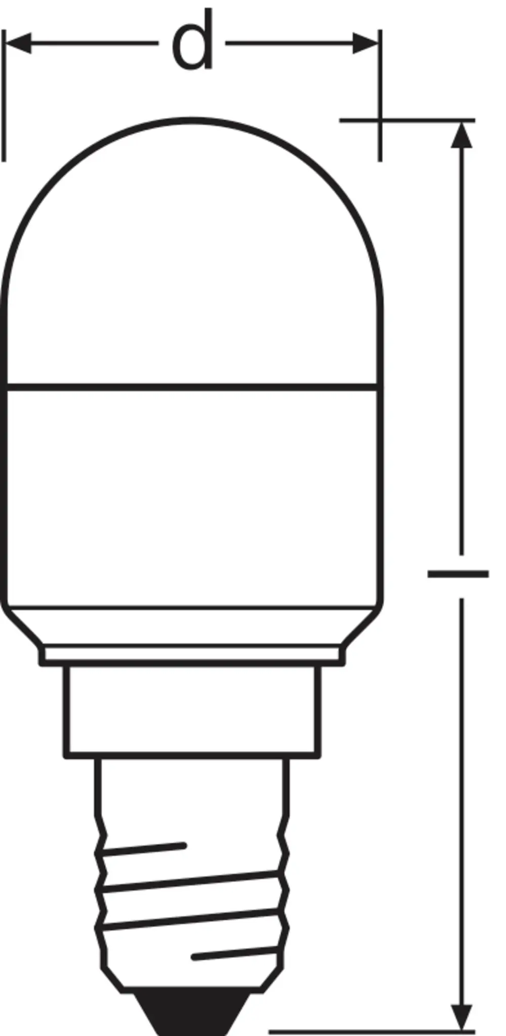 Osram LED Kühlschranklampe Special T26 E14 2,3W kaltweiß, weiß matt