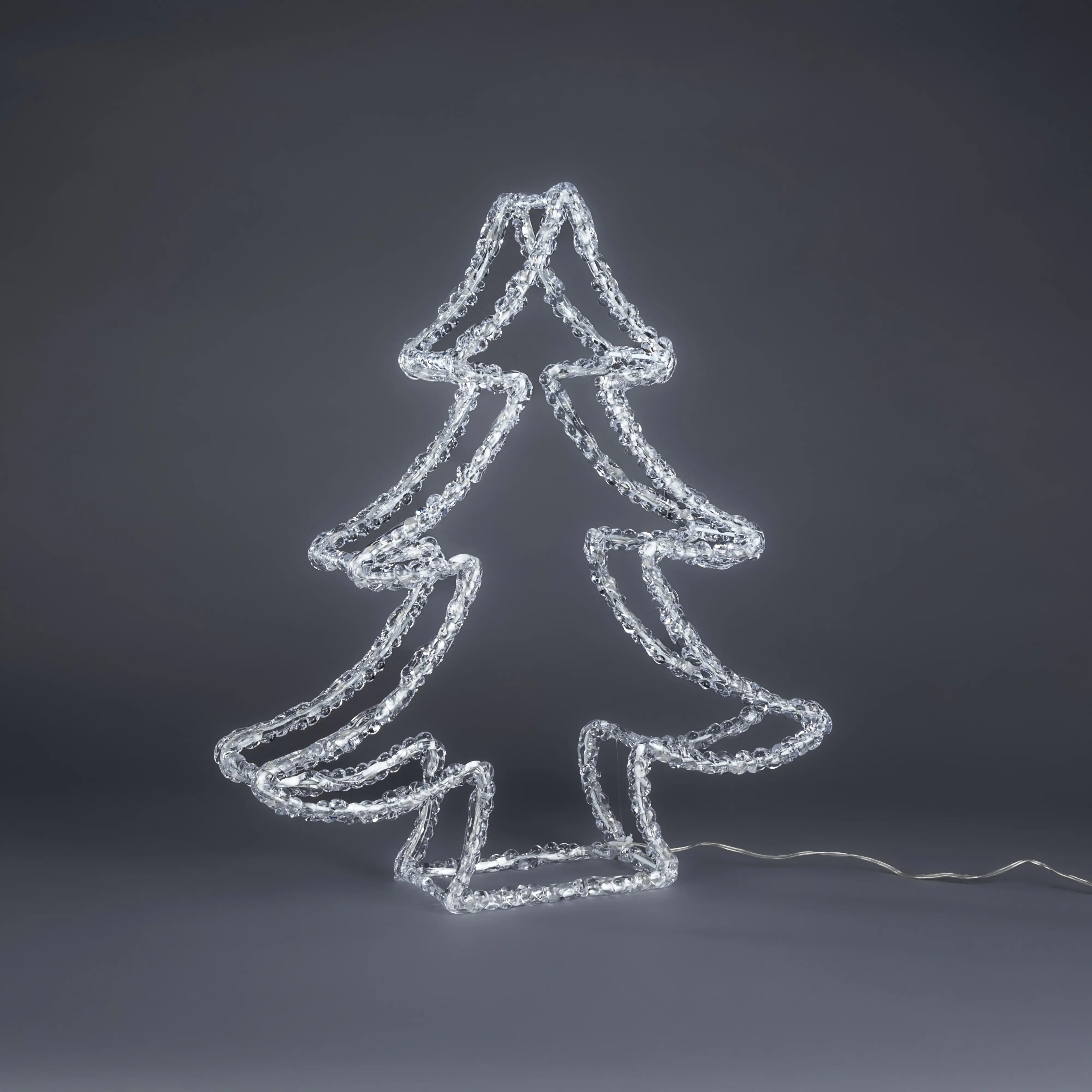 Konstsmide LED Weihnachtsdeko doppelter Weihnachtsbaum 131 Dioden 45 cm warmweiß