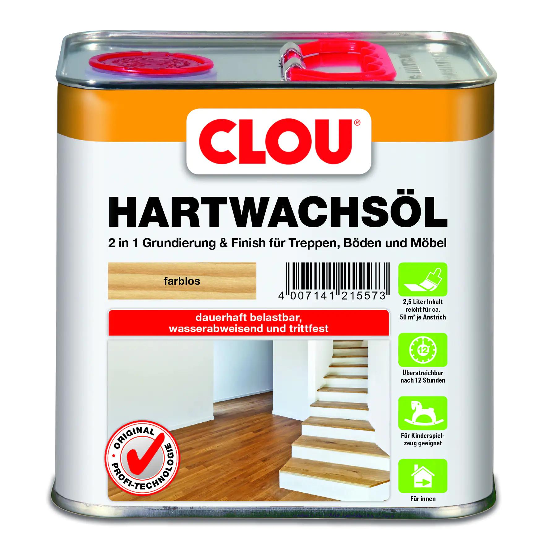 Clou Hartwachs Öl farblos 2,5 L