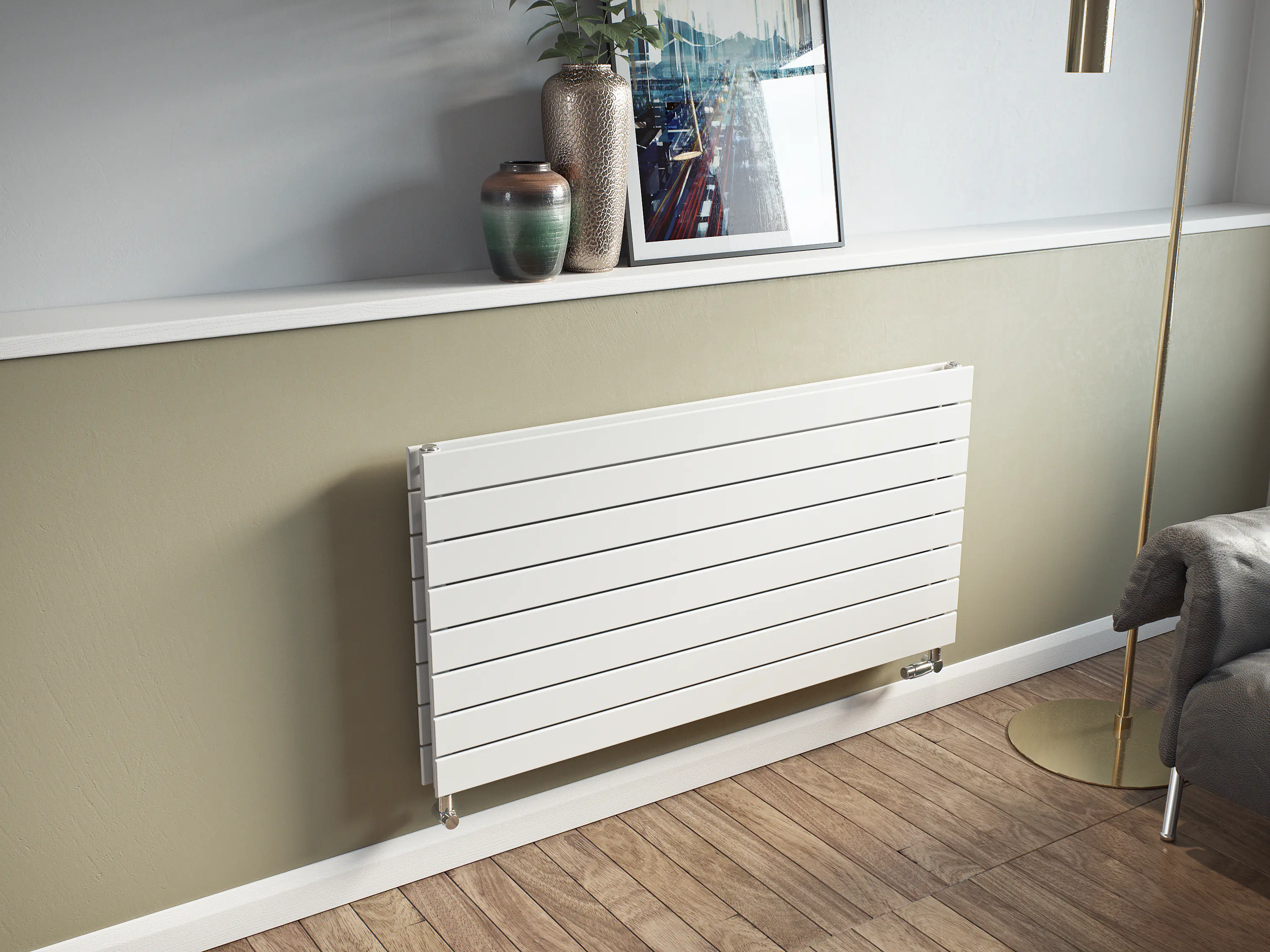 Ximax Heizkörper P1 Duplex horizontal 59,5 x 120 cm 1160 Watt weiß 