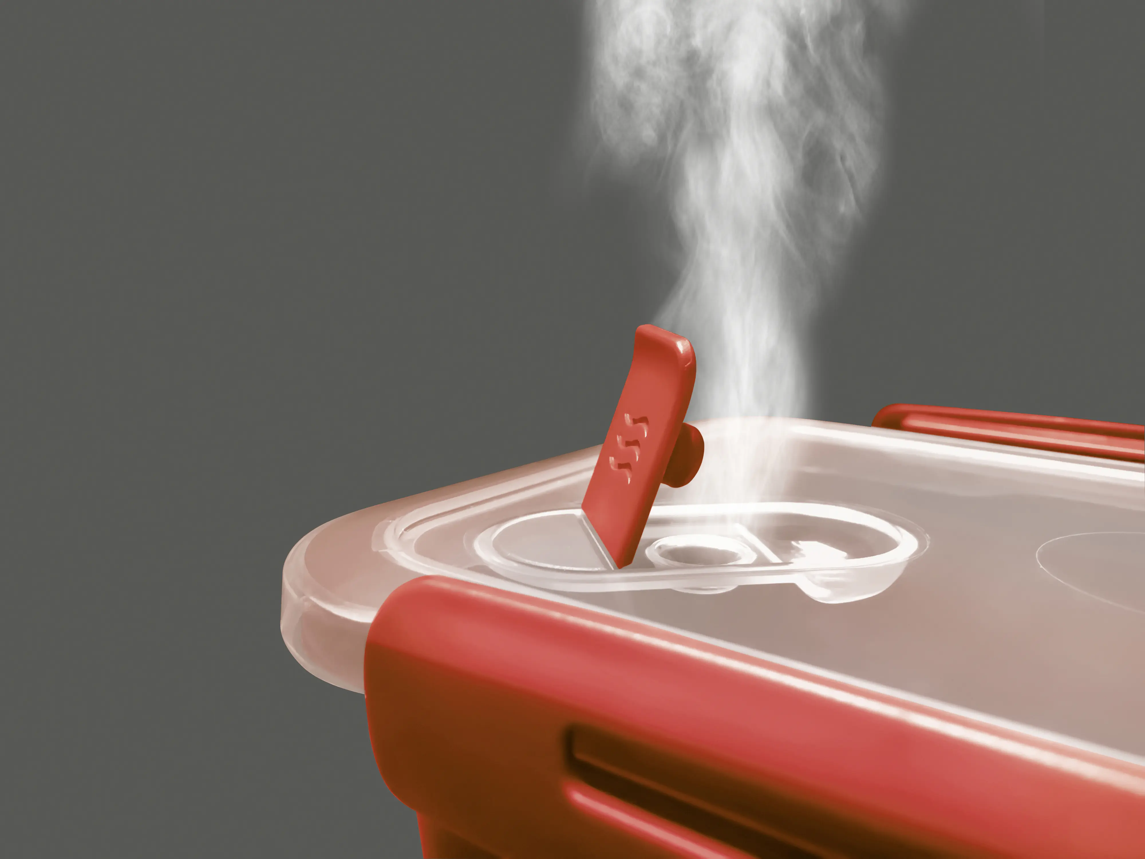 Rotho Lunchbox Memory 1,1 l, 19,5 x 19,5 x 9,1 cm, papaya rot