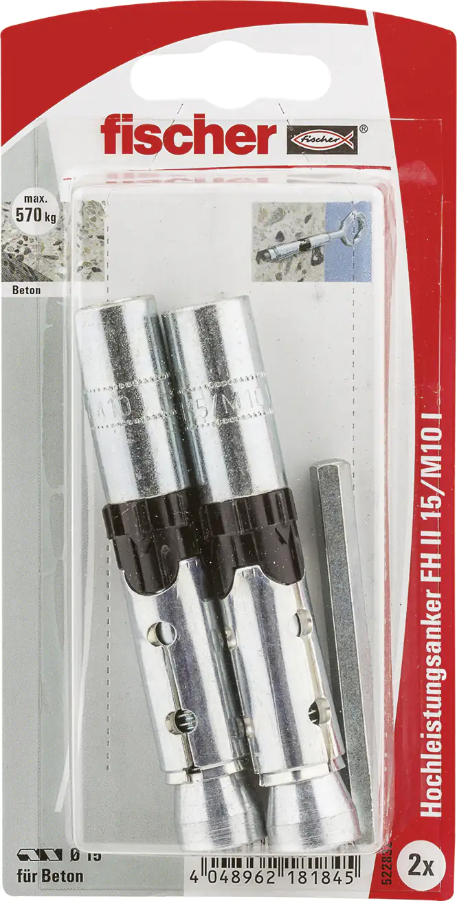 Fischer Hochleistungsanker FH ll-1  15.0 x 90 mm -2 Stück Fischer Hochleistungsanker FH ll-1  15.0 x 90 mm -2 Stück
