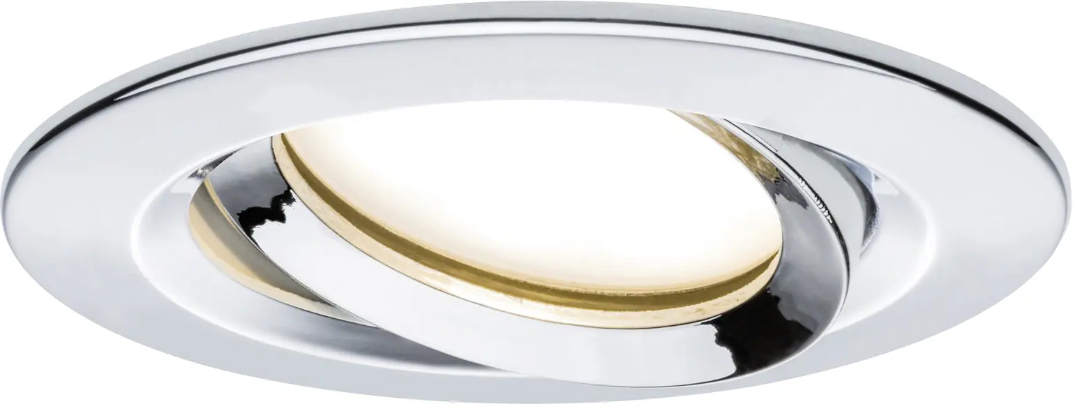 Paulmann LED Einbauleuchte Nova 3er-Set chrom schwenkbar Ø 9,3 cm