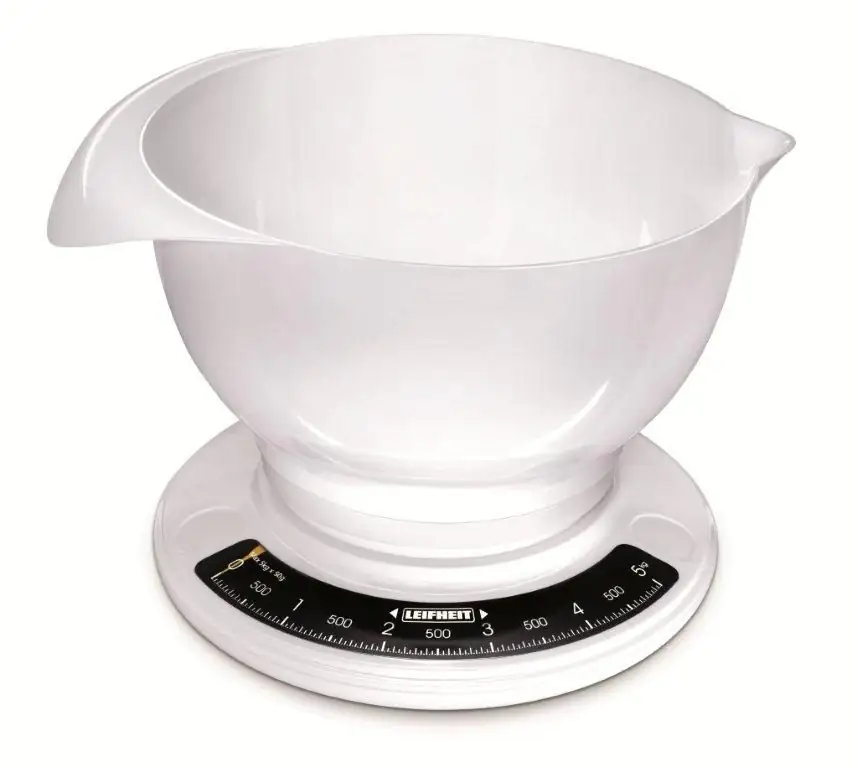 Leifheit Analoge Küchenwaage 5 kg Tragkraft