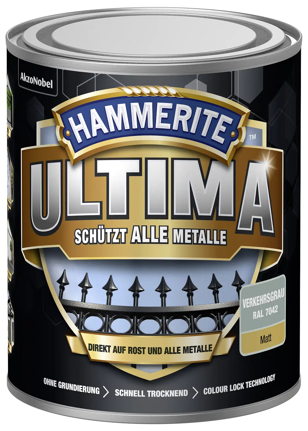 Hammerite Metallschutzlack ULTIMA 750 ml grau matt