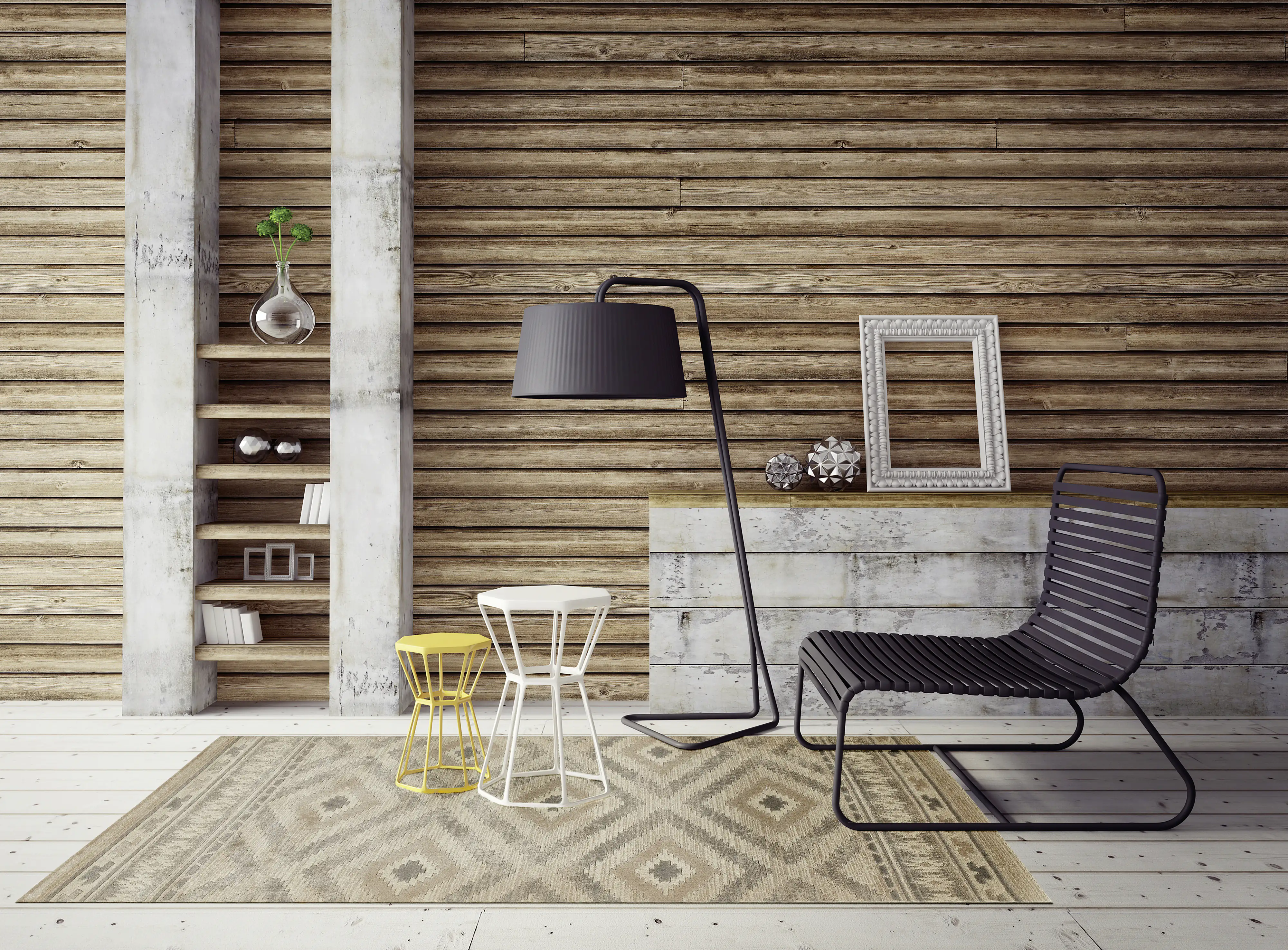 LUXOR living Teppich Castell grau-beige, 160 x 230 cm