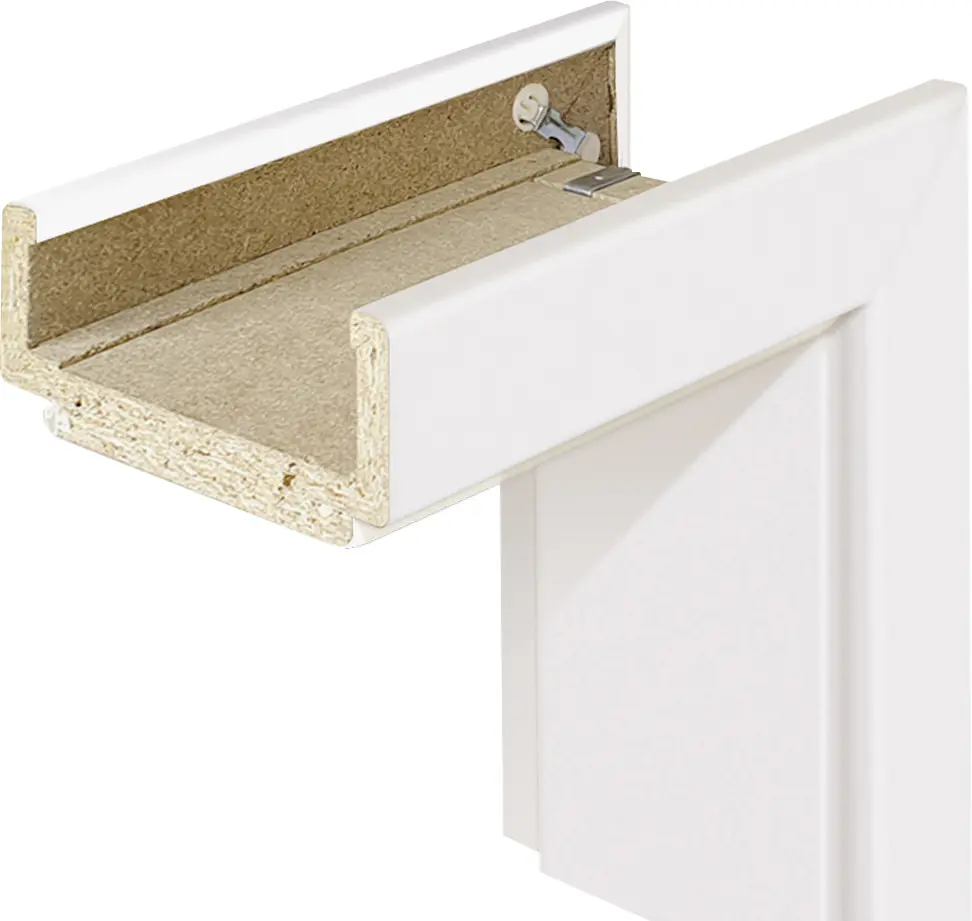 Borne Zarge CPL weiß 86 cm DIN rechts