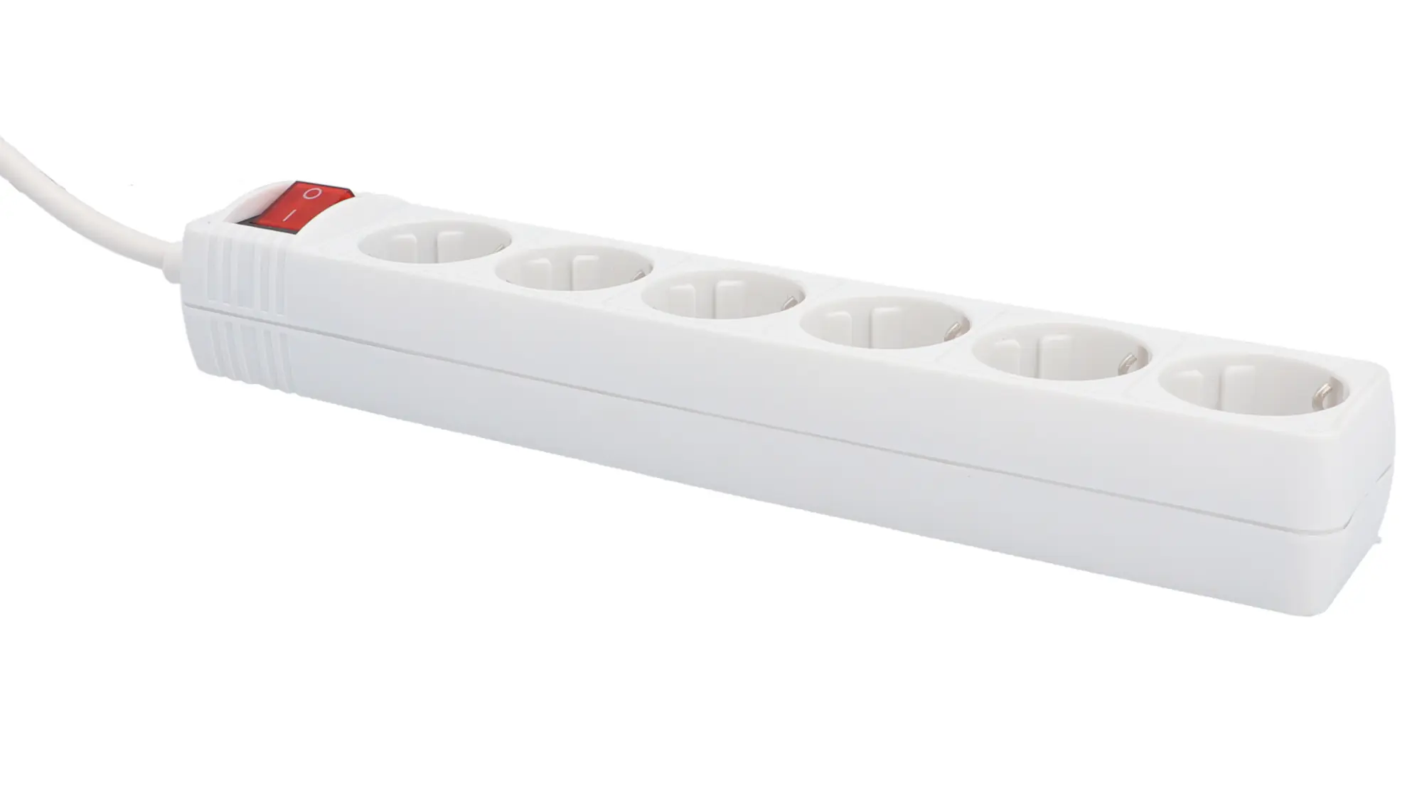 Unitec Tischsteckdose 6-fach mit Schalter 2 m