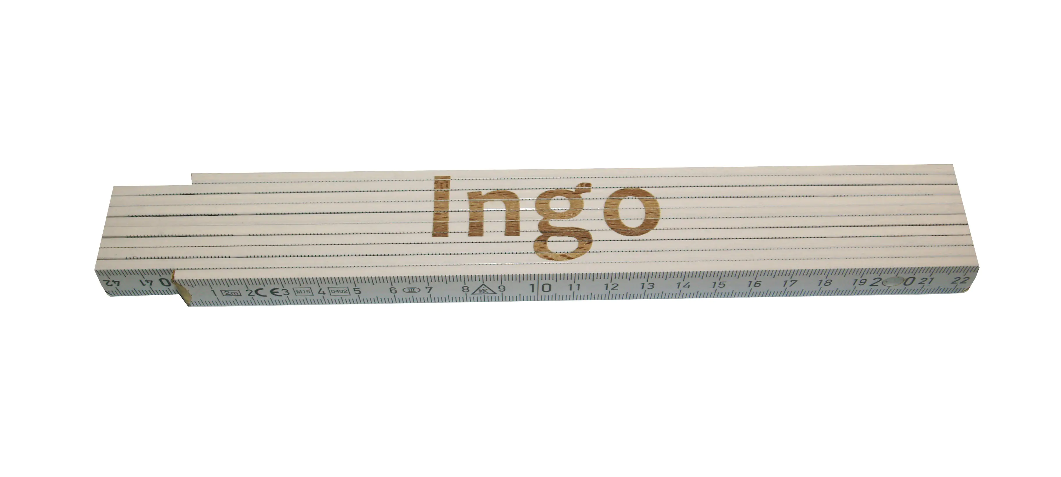 4018945160587 Zollstock Ingo 2 m weiß
