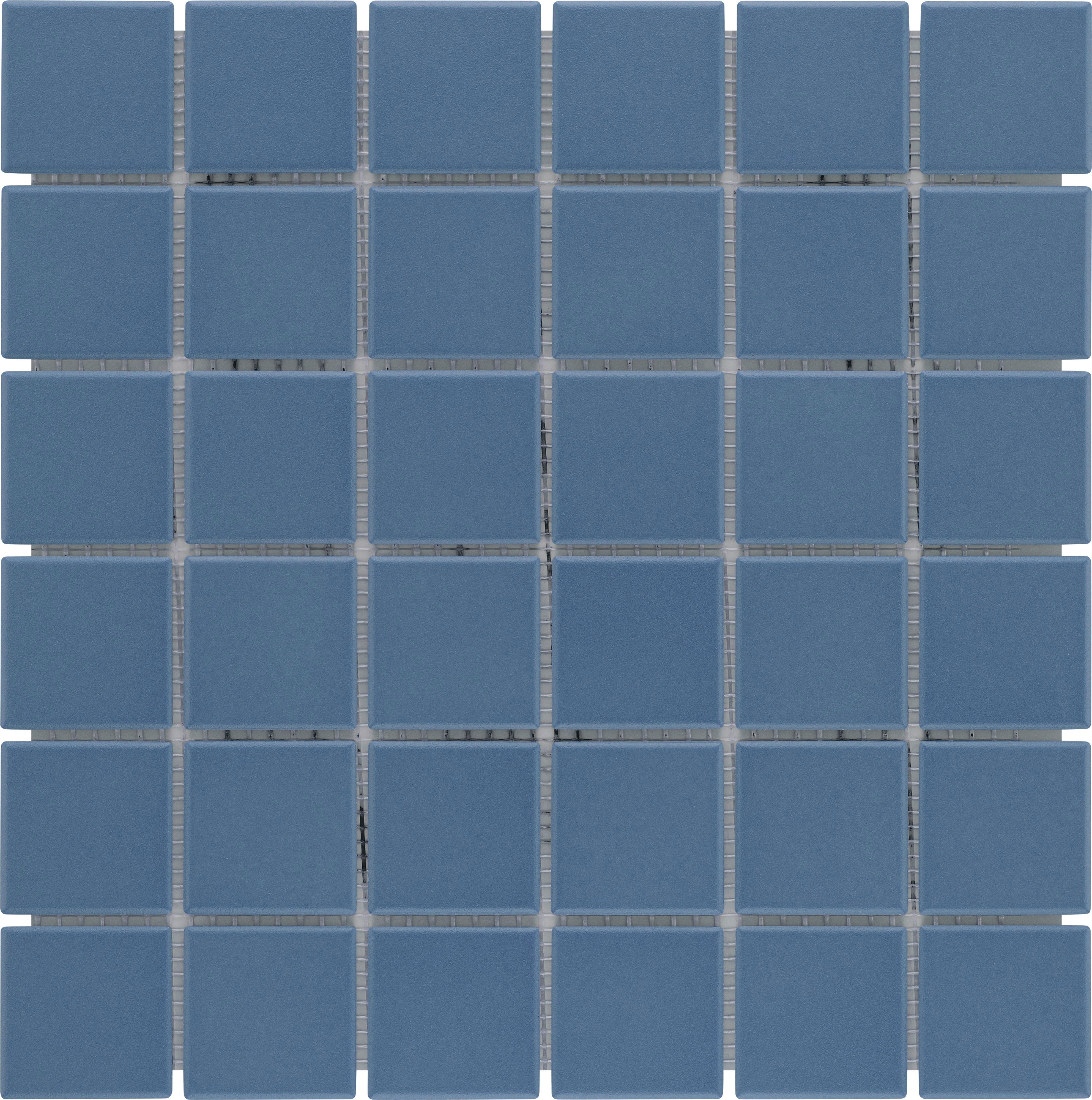 KNG Mosaikfliese rutschhemmend 29,7 x 29,7 cm blau unglasiert
