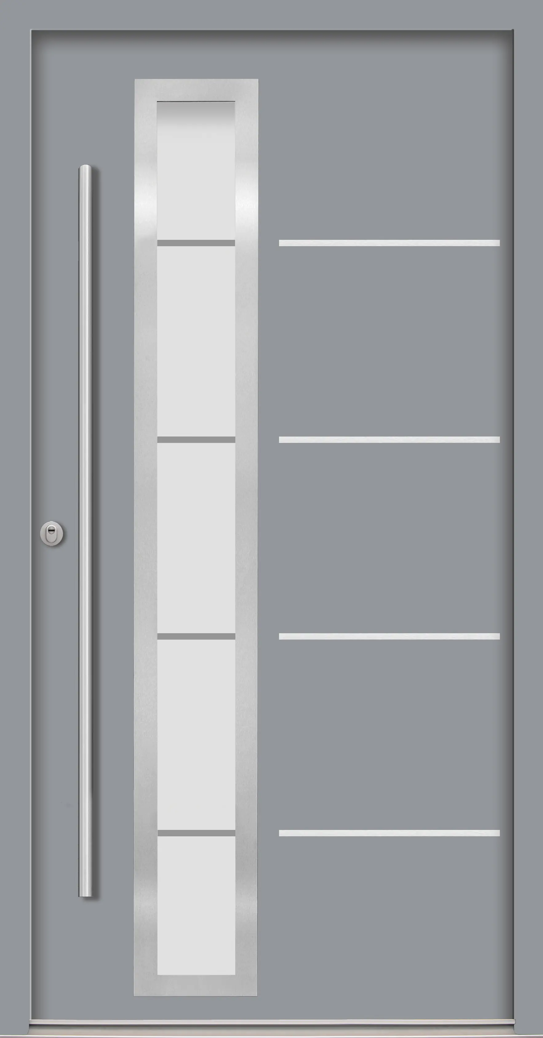 Splendoor Haustür Passivedoor Premium B06 RC2 Grau DIN Links 110 x 210 cm